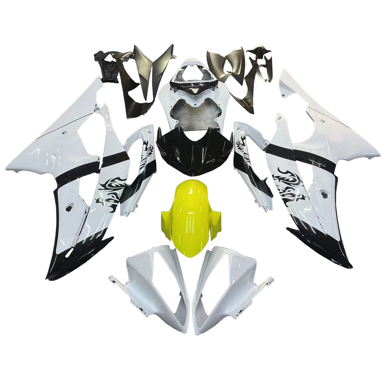 Kit de carénage en plastique ABS pour Yamaha YZF 600 R6 2008-2016