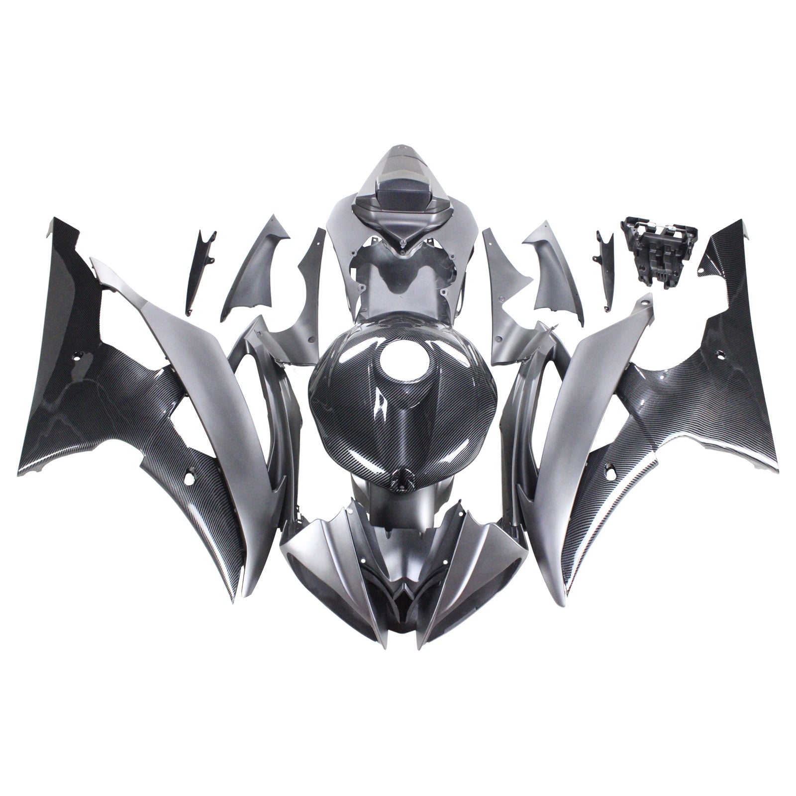 Injection Fairing Kit Bodywork Plastic ABS fit For Yamaha YZF 600 R6 2008-2016