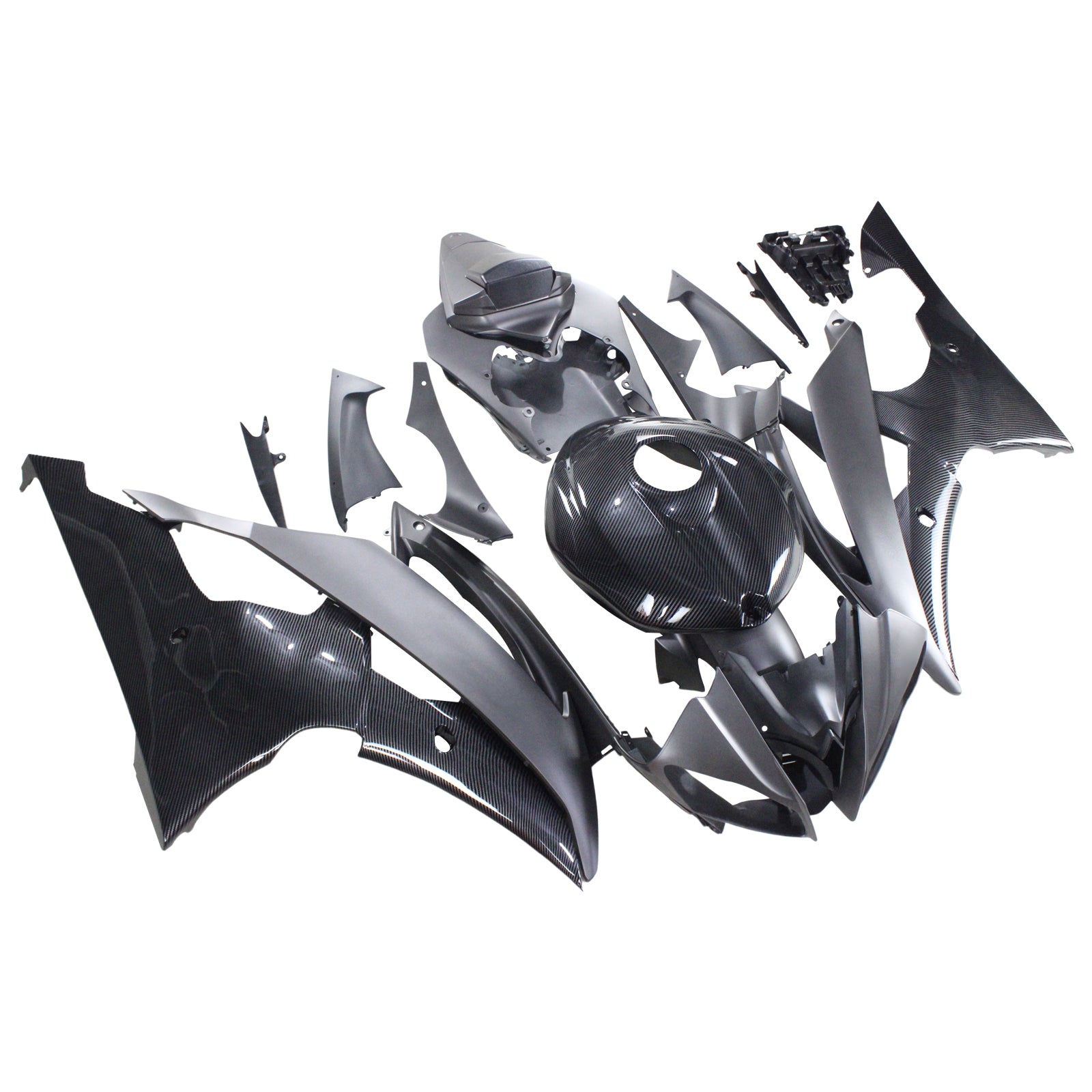 Injection Fairing Kit Bodywork Plastic ABS fit For Yamaha YZF 600 R6 2008-2016