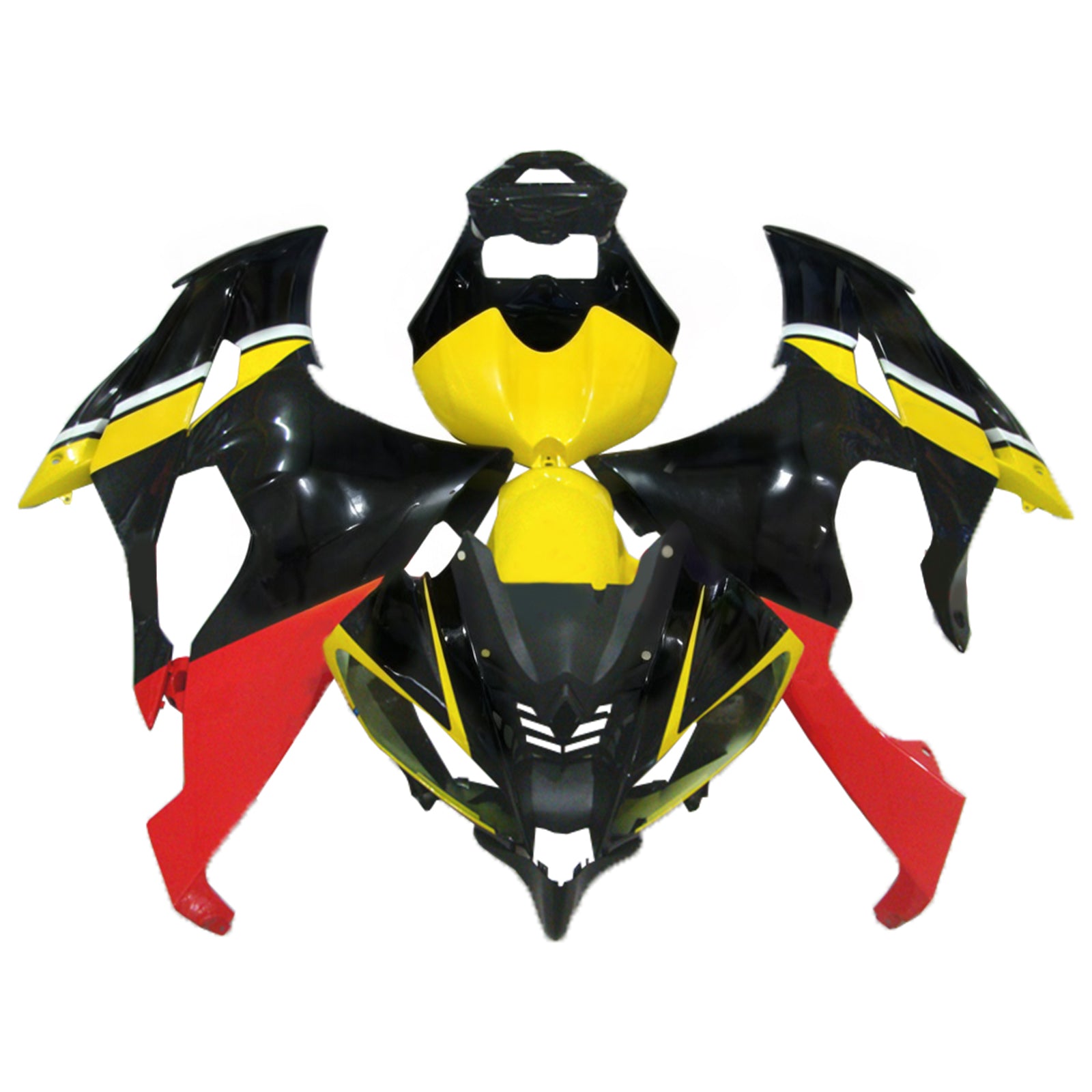 Amotopart Yamaha YZF 600 R6 2008-2016 Kit Carénage Carrosserie Plastique ABS