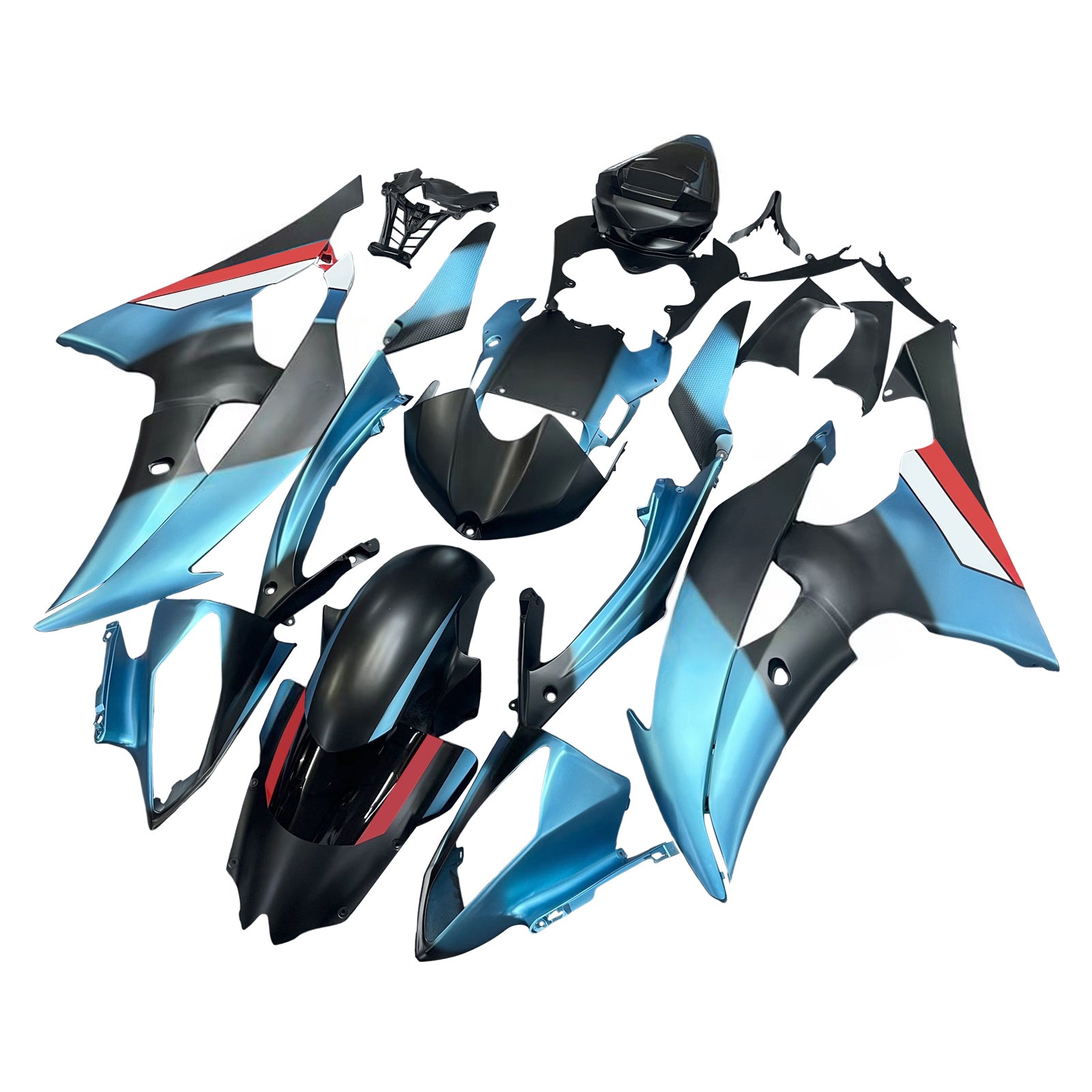 Amotopart Yamaha YZF 600 R6 2008-2016 Kit Carrosserie plastični abs
