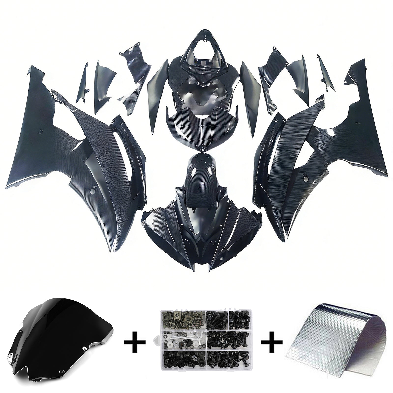 Amotopart Yamaha YZF 600 R6 2008-2016 ABS muovinen korin suojasarja