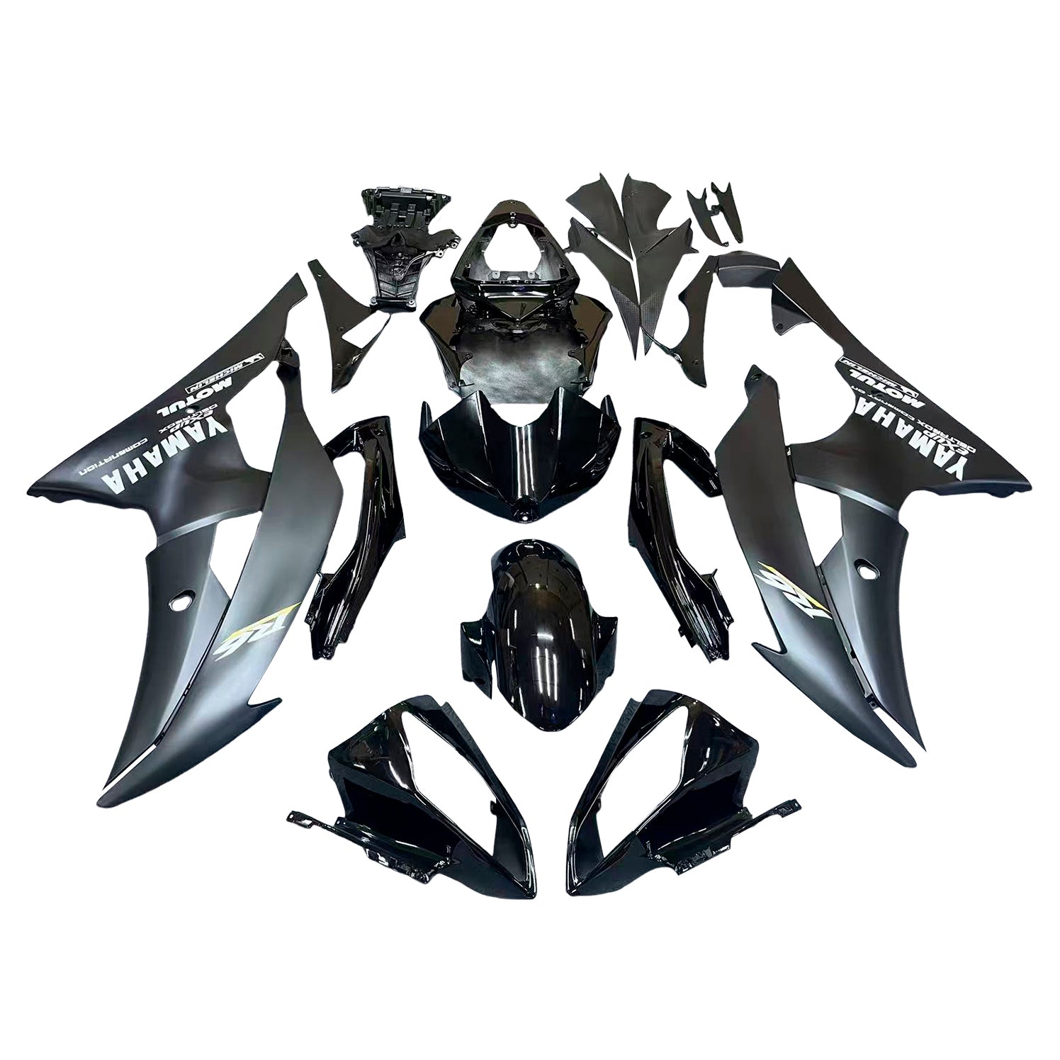 Amotopart Yamaha YZF 600 R6 2008-2016 Kit Carénage Carrosserie Plastique ABS