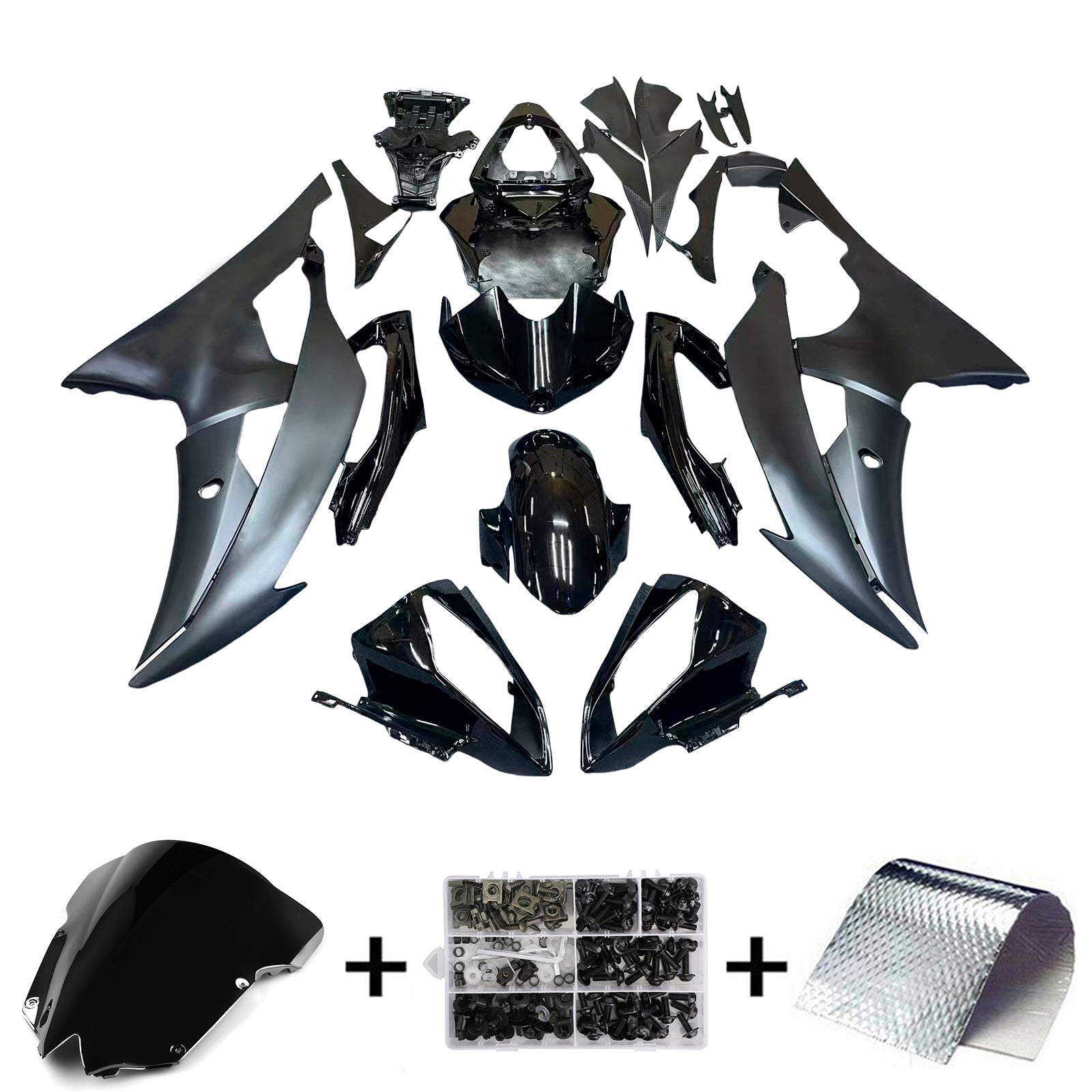 Amotopart Yamaha YZF 600 R6 2008-2016 ABS muovinen korin suojasarja