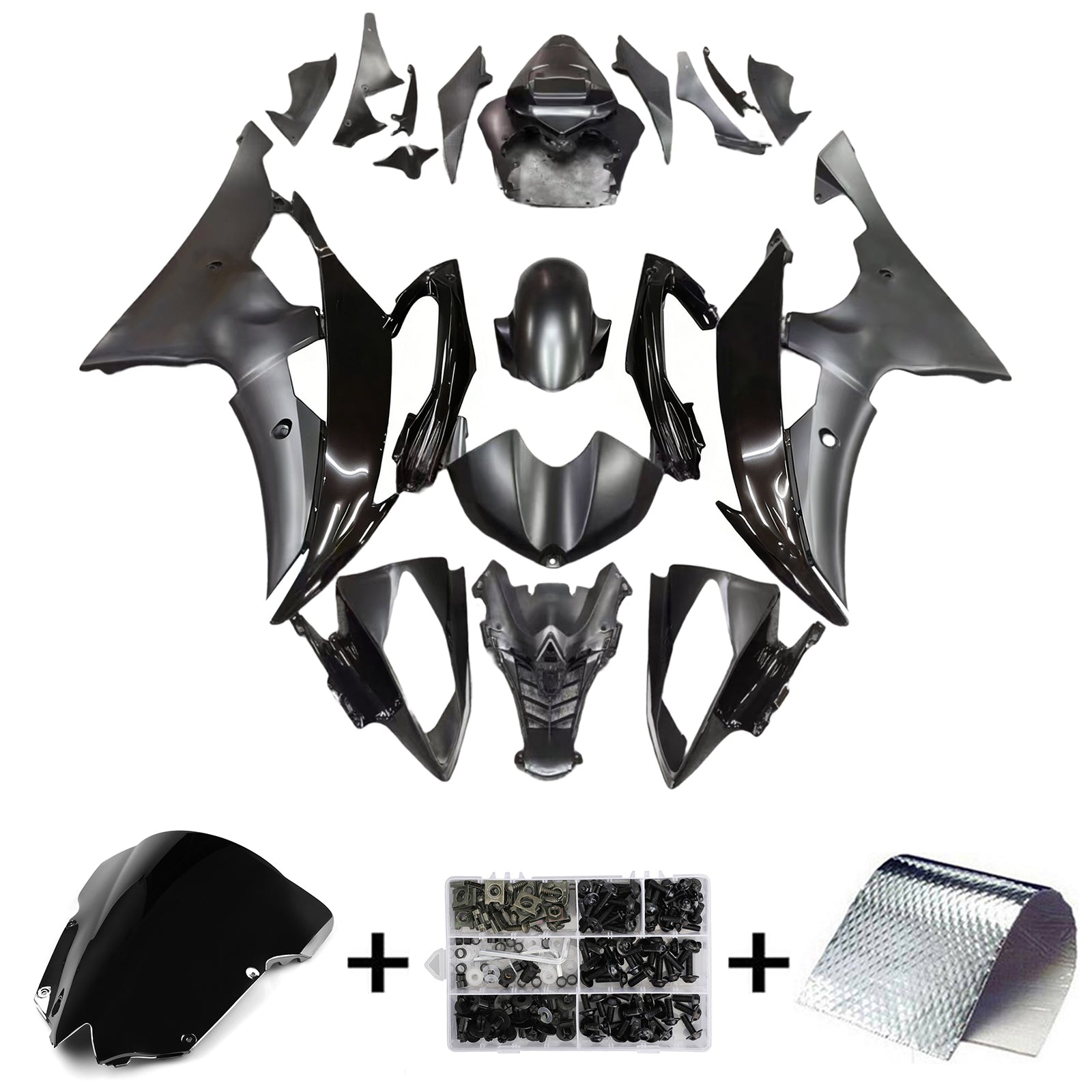 Amotopart Yamaha YZF 600 R6 2008-2016 Kit Carrosserie plastični abs
