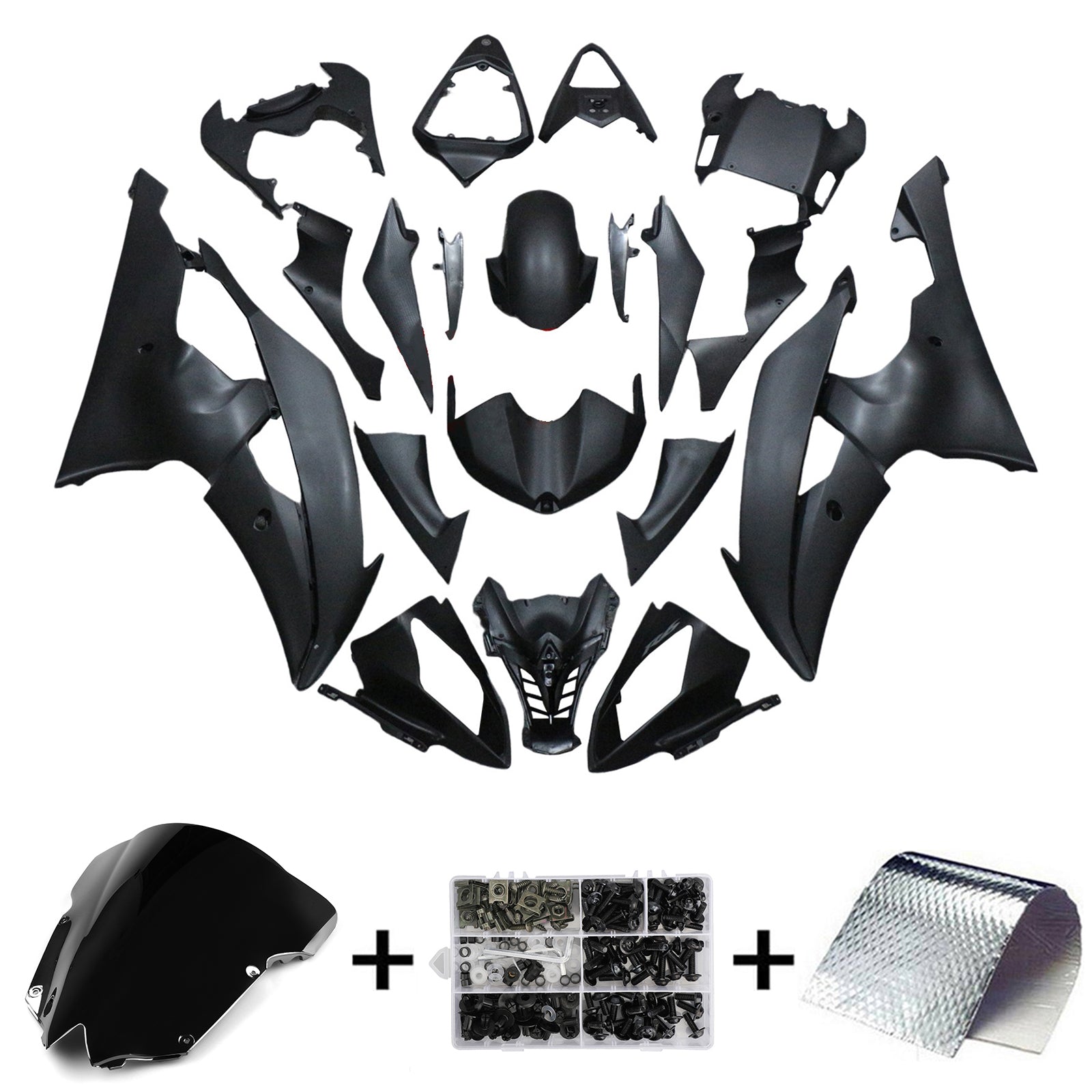 Amotopart Yamaha YZF 600 R6 2008-2016 Kit Carrosserie plastični abs