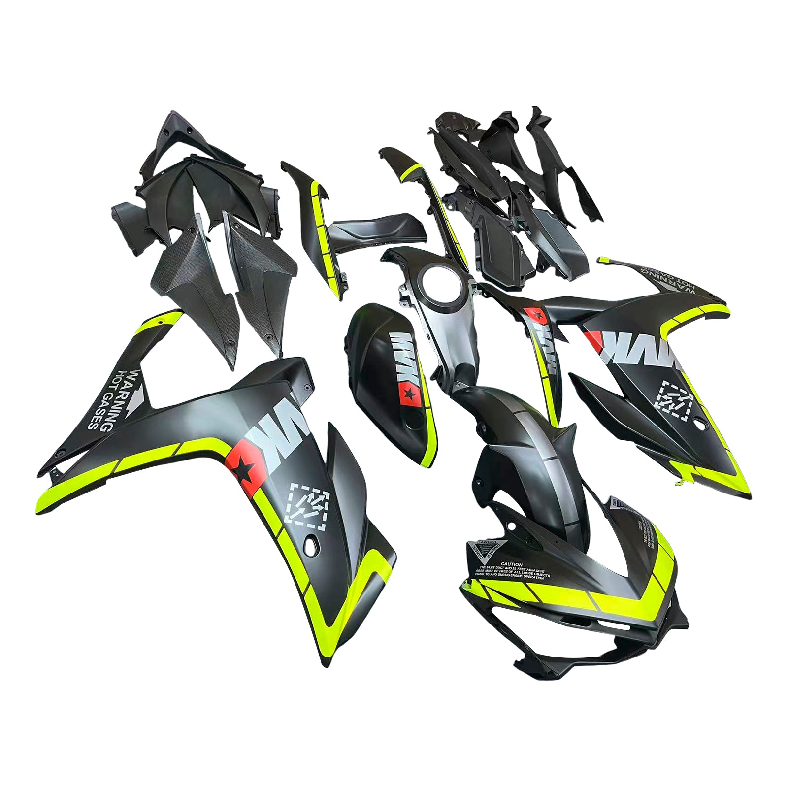 Amotopart Carénage Kit Carrosserie ABS za Yamaha YZF-R3 2014-2018 R25 2015-2017 Generic