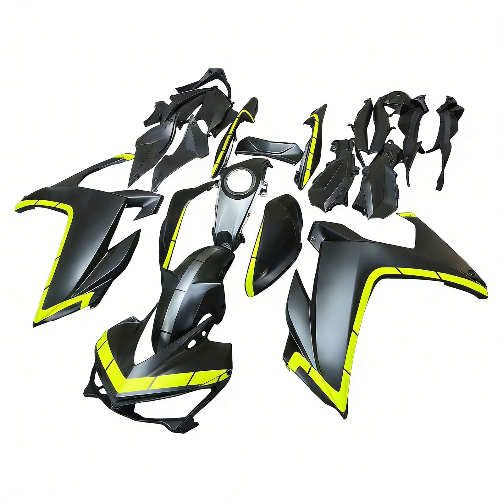 Amotopart Carénage Kit Carrosserie ABS pour Yamaha YZF-R3 2014-2018 R25 2015-2017 Générique