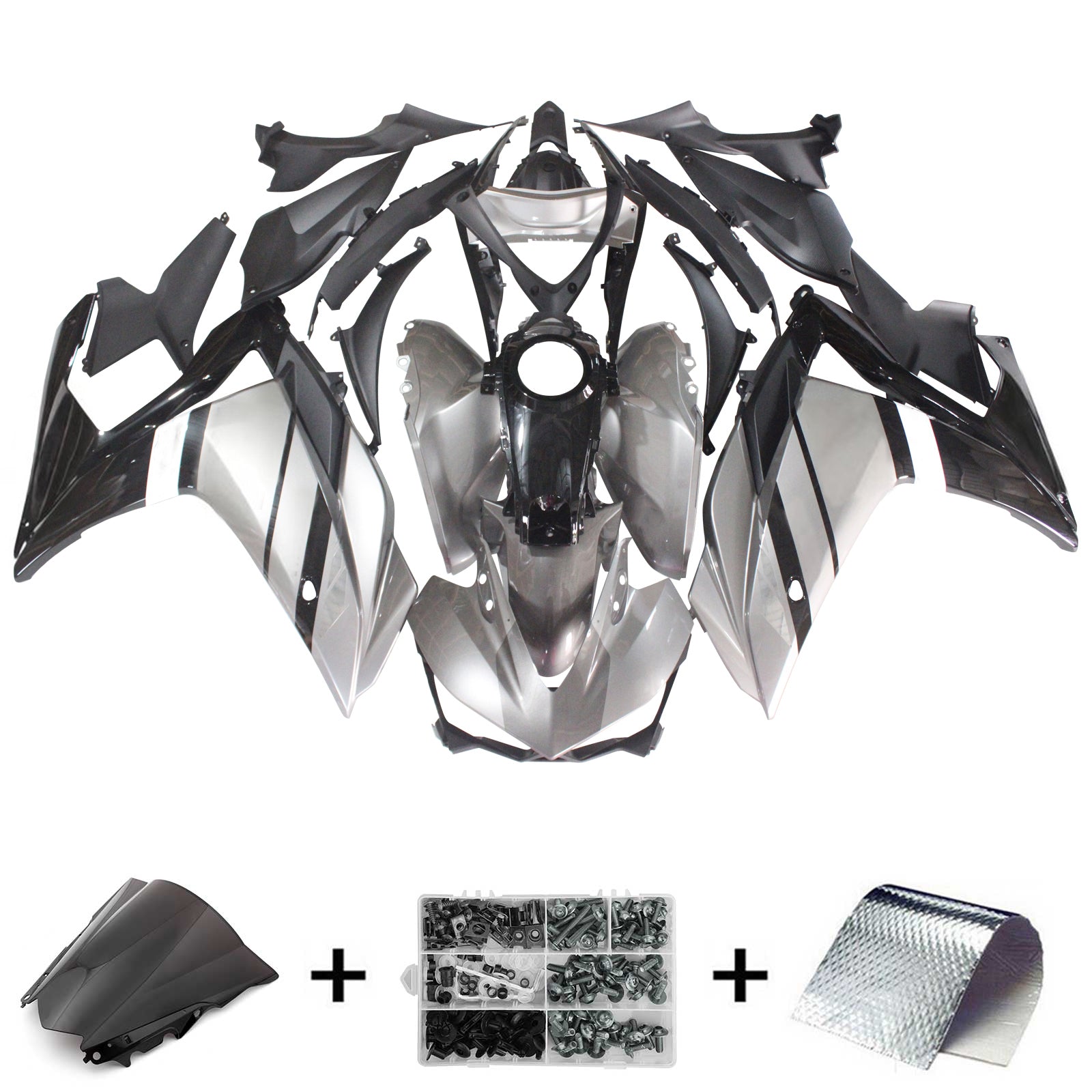 Kit de carénage Amotopart pour Yamaha YZF-R3 2014-2018 R25 2015-2017 générique