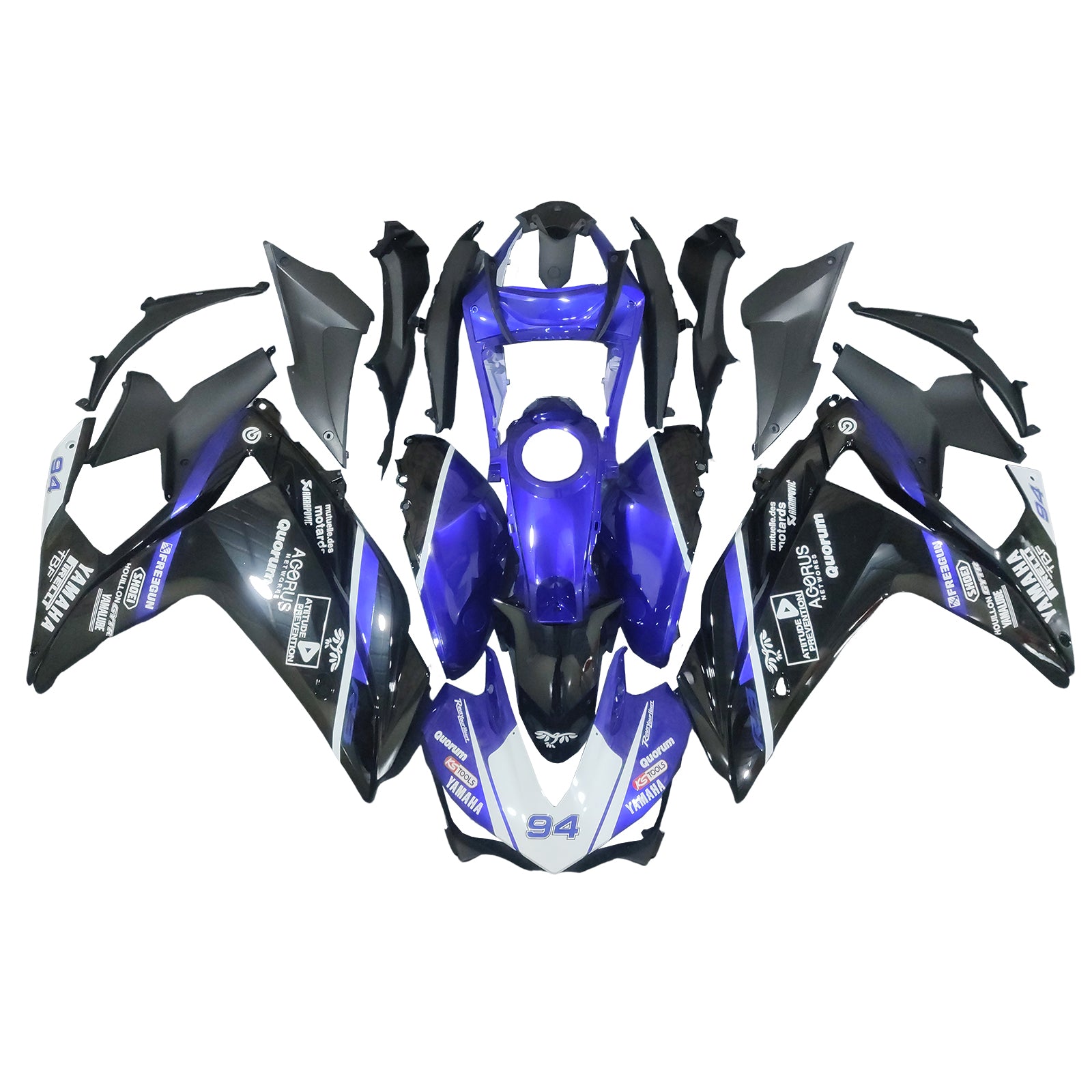 Amotopart Fairing Zestaw dla Yamaha YZF-R3 2014-2018 R25 2015-2017 Generic