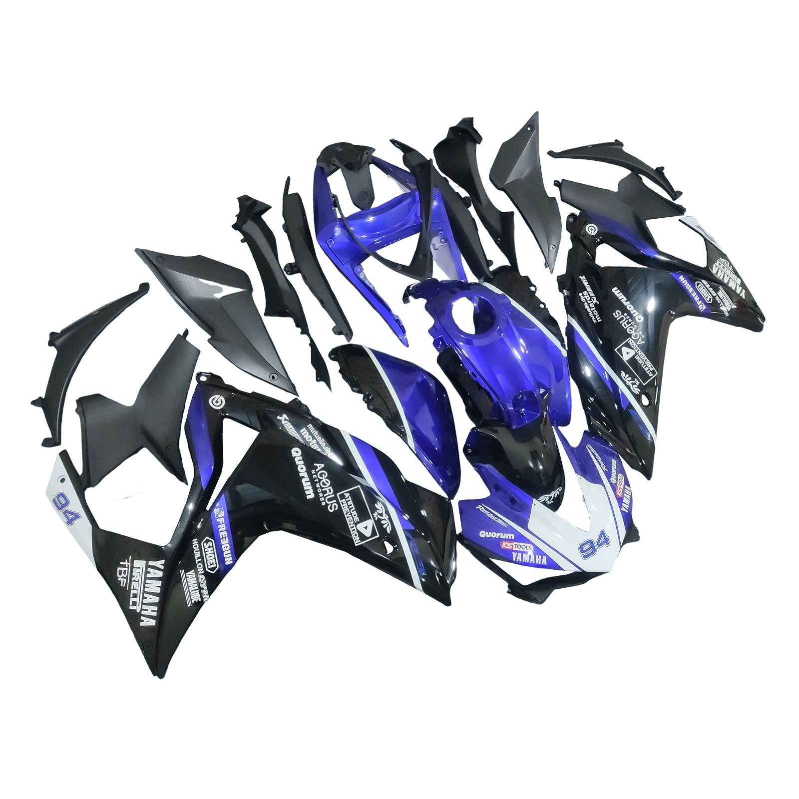 Amotopart Fairing Zestaw dla Yamaha YZF-R3 2014-2018 R25 2015-2017 Generic