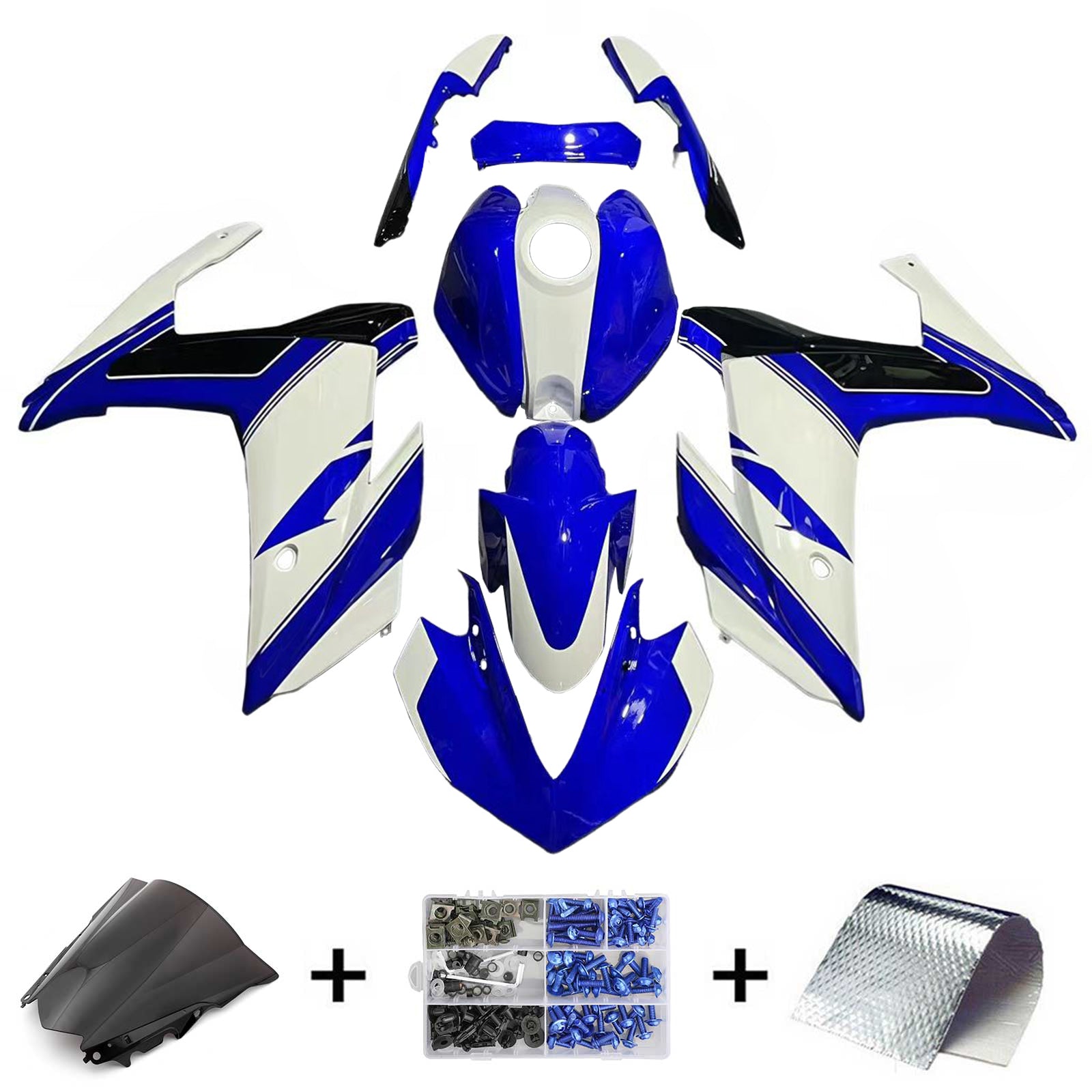 Kit de carénage Amotopart pour Yamaha YZF-R3 2014-2018 R25 2015-2017 générique