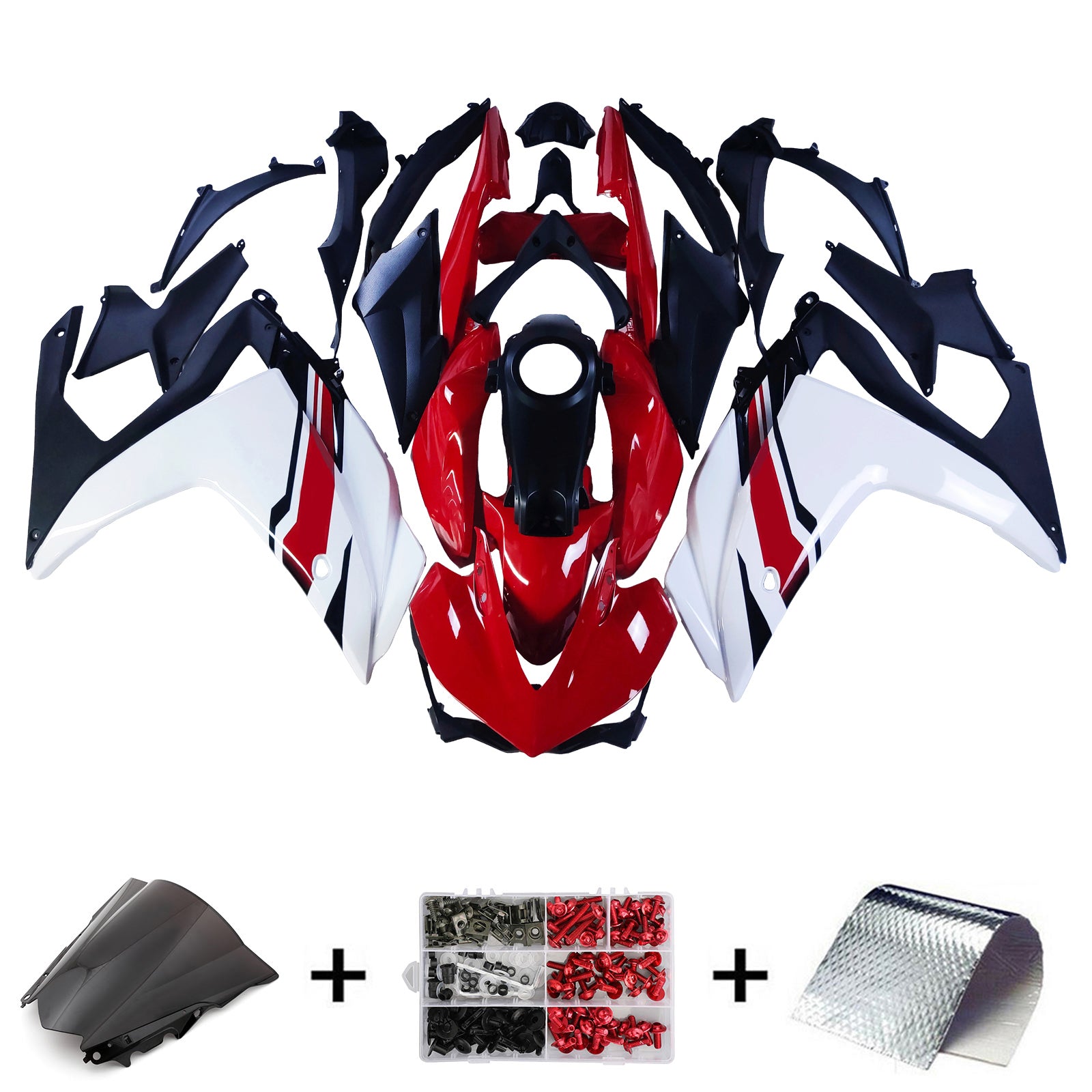 Amotopart Sealing Kit za Yamaha YZF-R3 2014-2018 R25 2015-2017 Generic