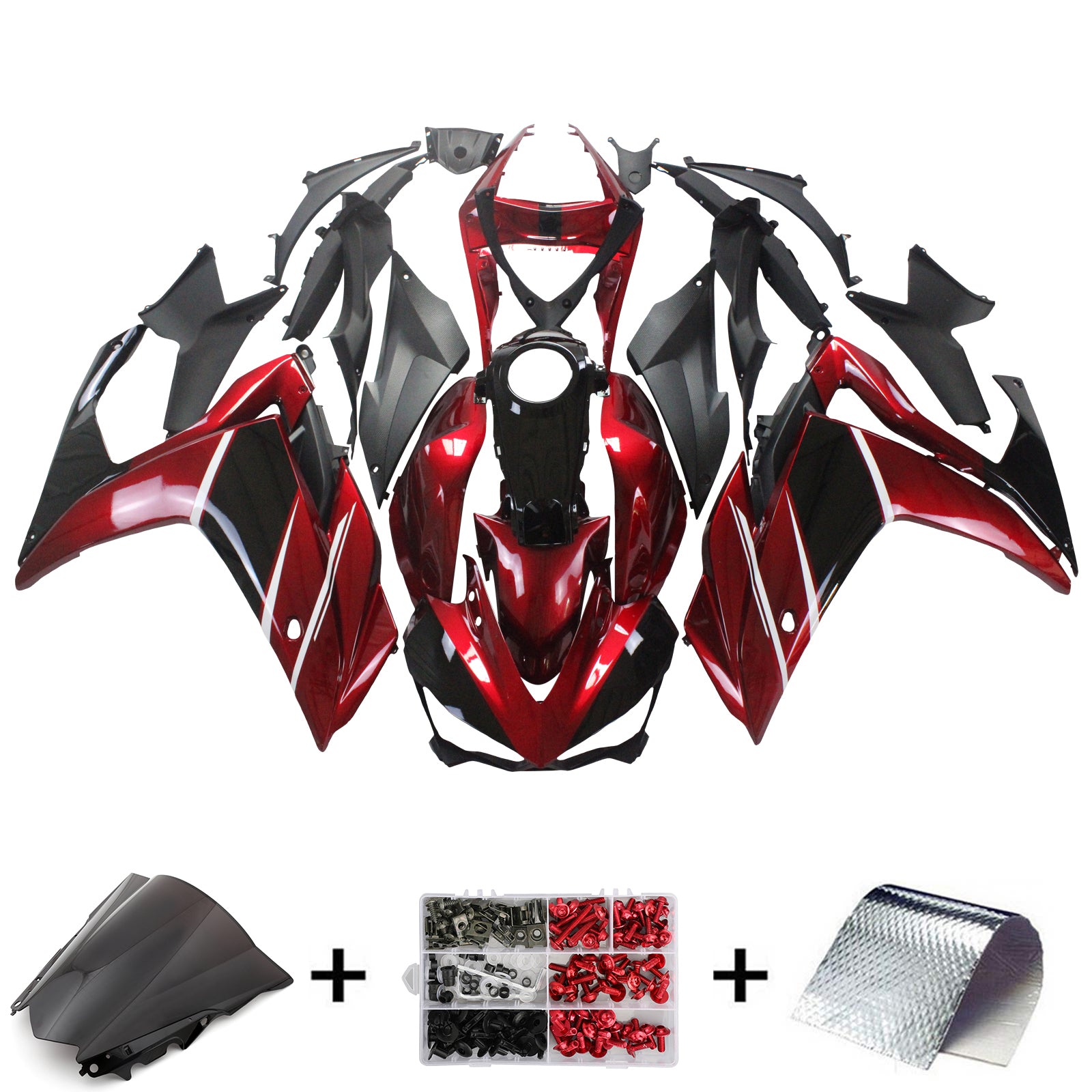 Amotopart Yamaha YZF-R3 2014-2018 R25 2015-2017 ABS-korin suojasarja