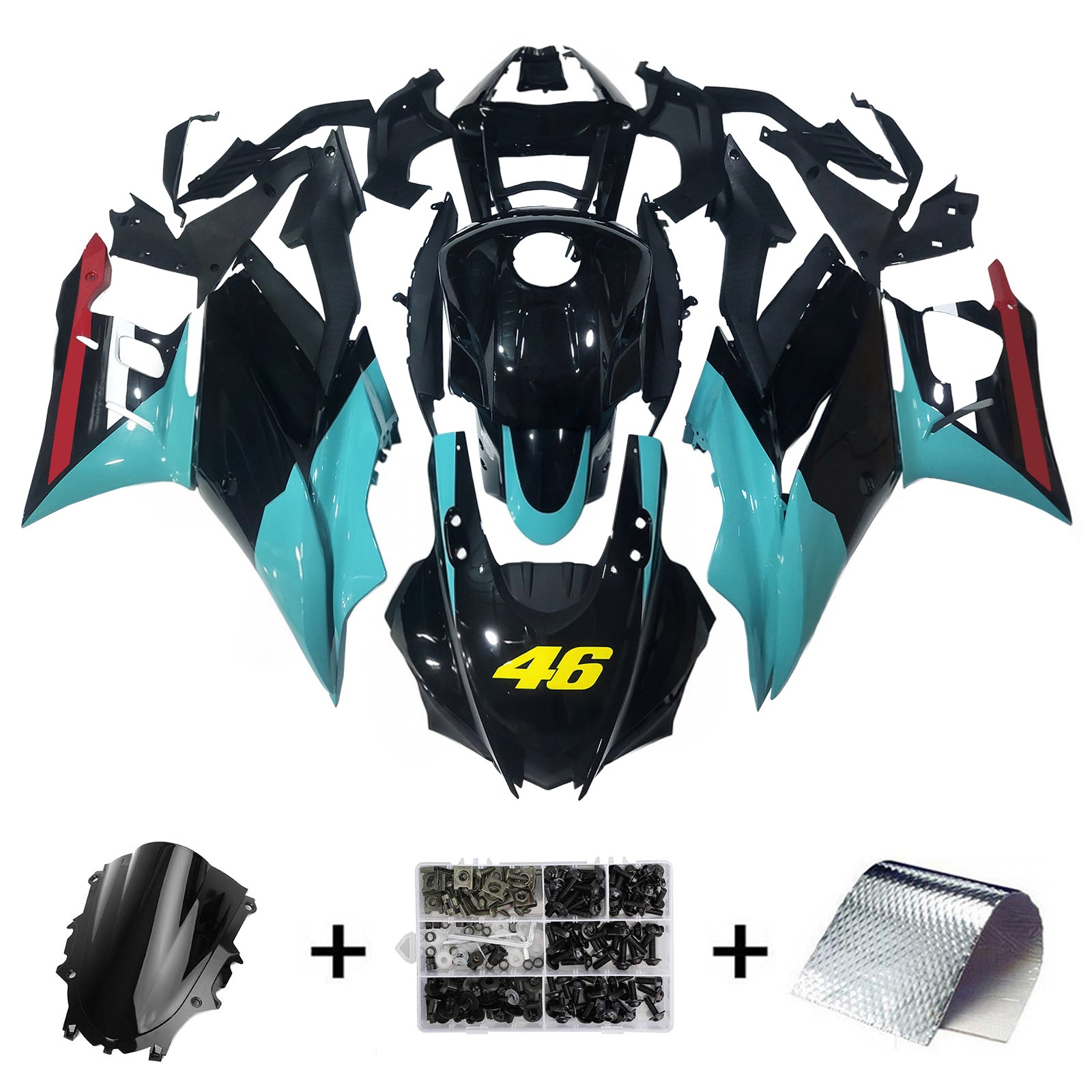 Zestaw owiewek Amotopart do Yamaha YZF-R3 R25 2019-2021 Generic
