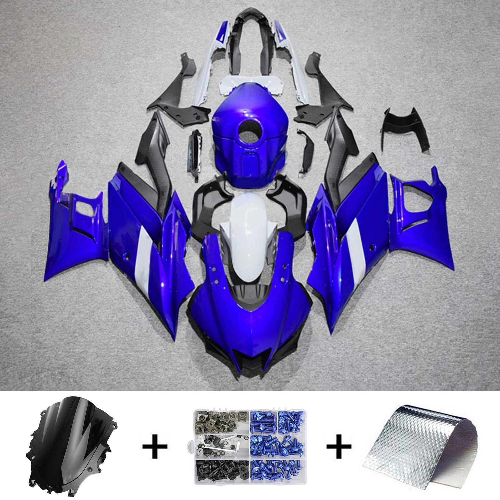 Kit de carénage Amotopart pour Yamaha YZF-R3 R25 2019-2021 générique