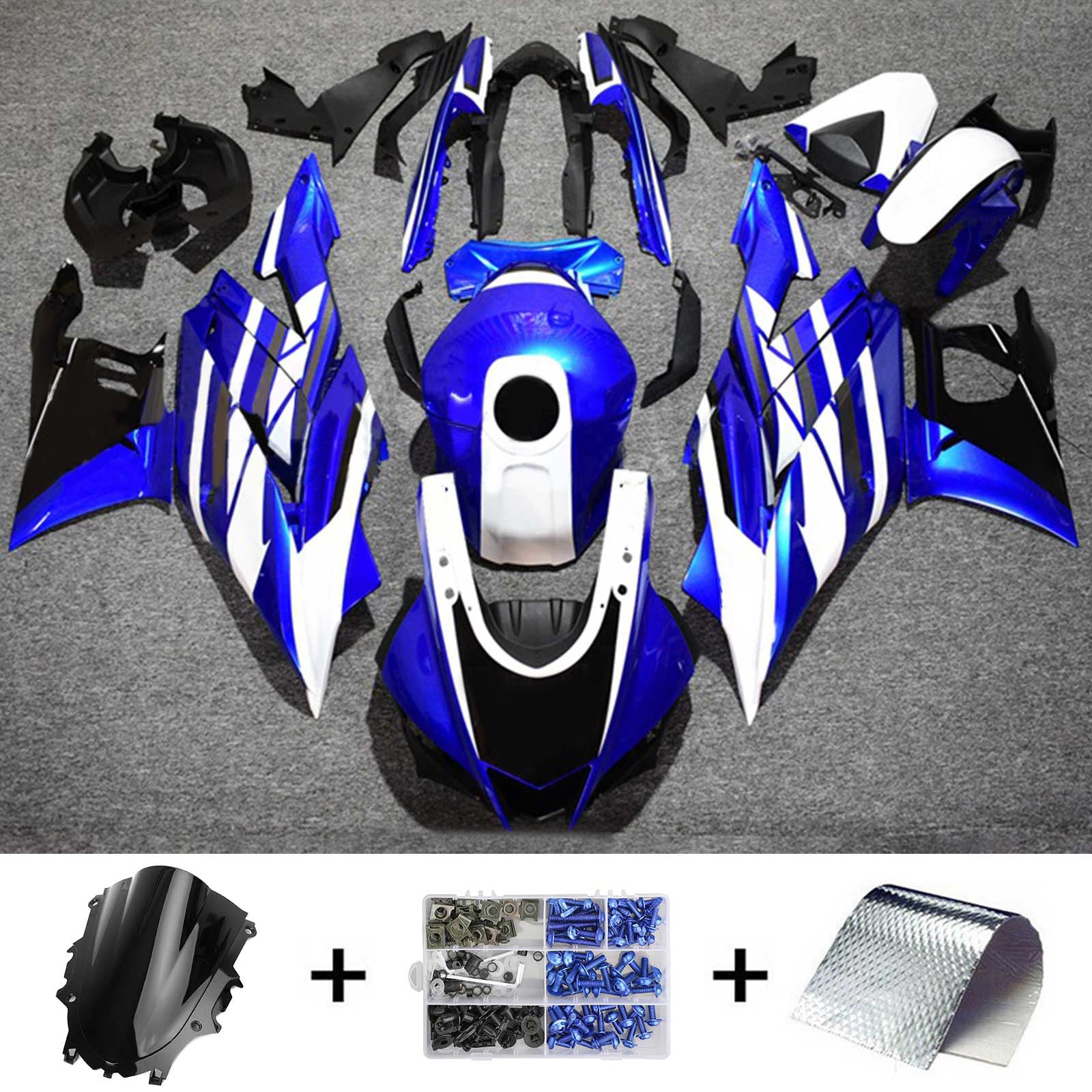 Kit carena Amotopart per Yamaha YZF-R3 R25 2019-2021 Generico