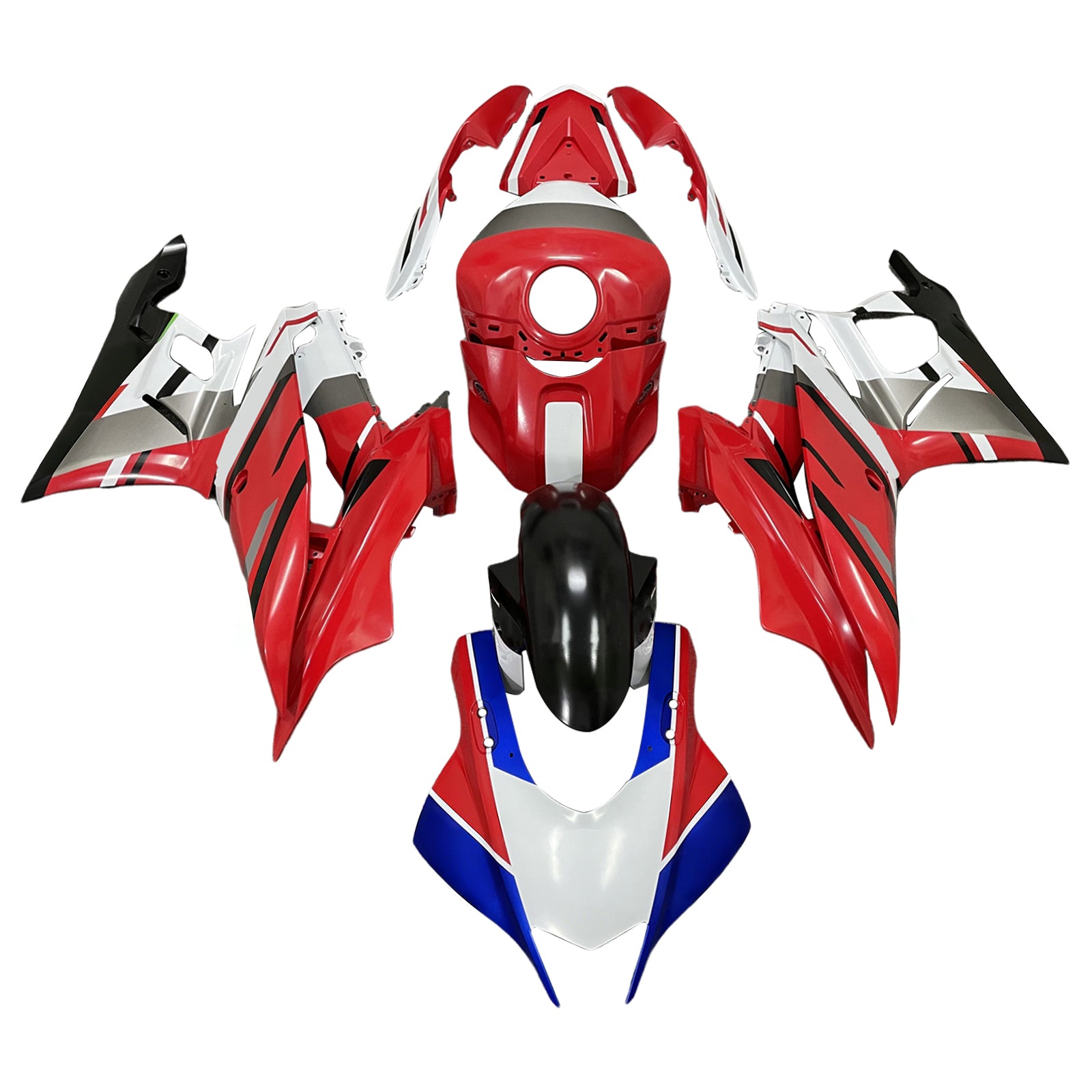 Amotopart Yamaha YZF-R3 R25 2019-2021 Kit Carénage Carrosserie Plastique ABS