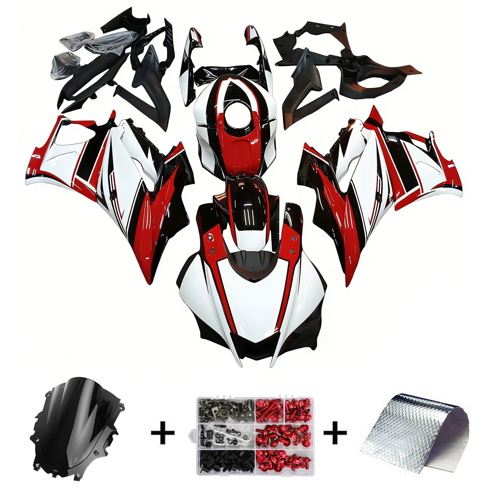 Amotopart Yamaha YZF-R3 R25 2019-2021 Zestaw owiewek nadwozia z tworzywa ABS