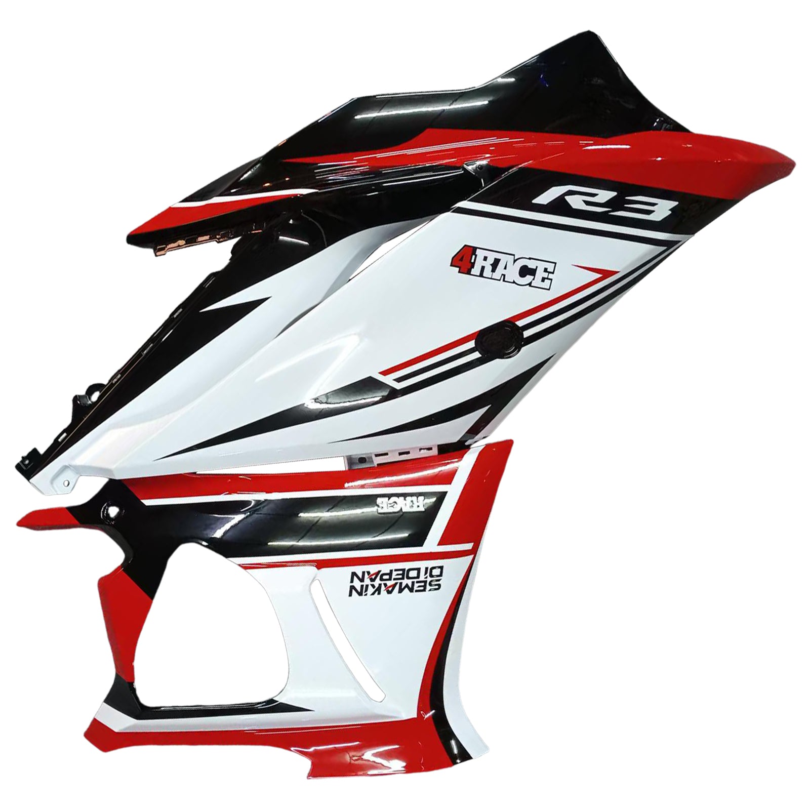 Amotopart Yamaha YZF-R3 R25 2019-2021 Kit Carénage Carrosserie Plastique ABS