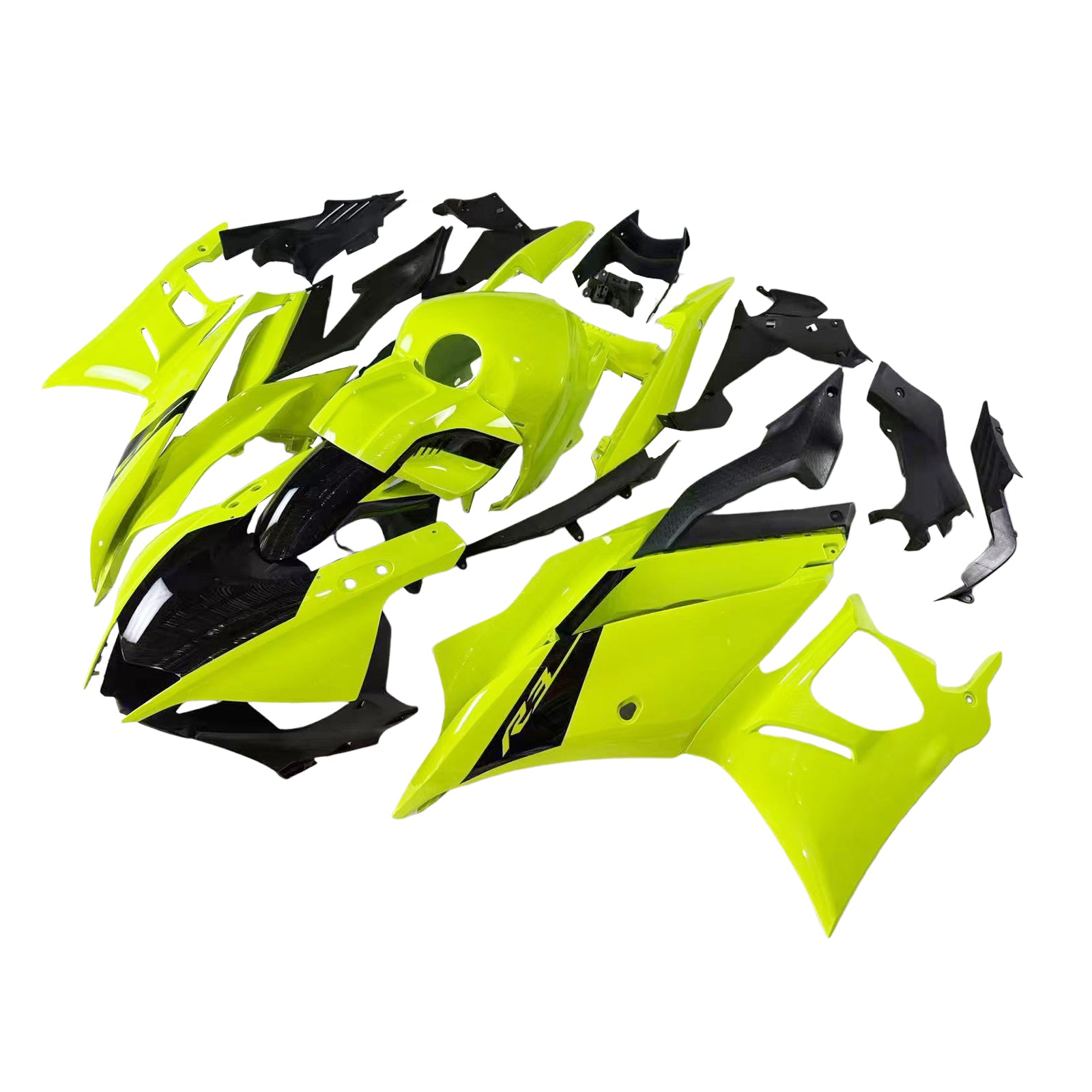 Amotopart Yamaha YZF-R3 R25 2019-2021 Kit Carénage Carrosserie Plastique ABS