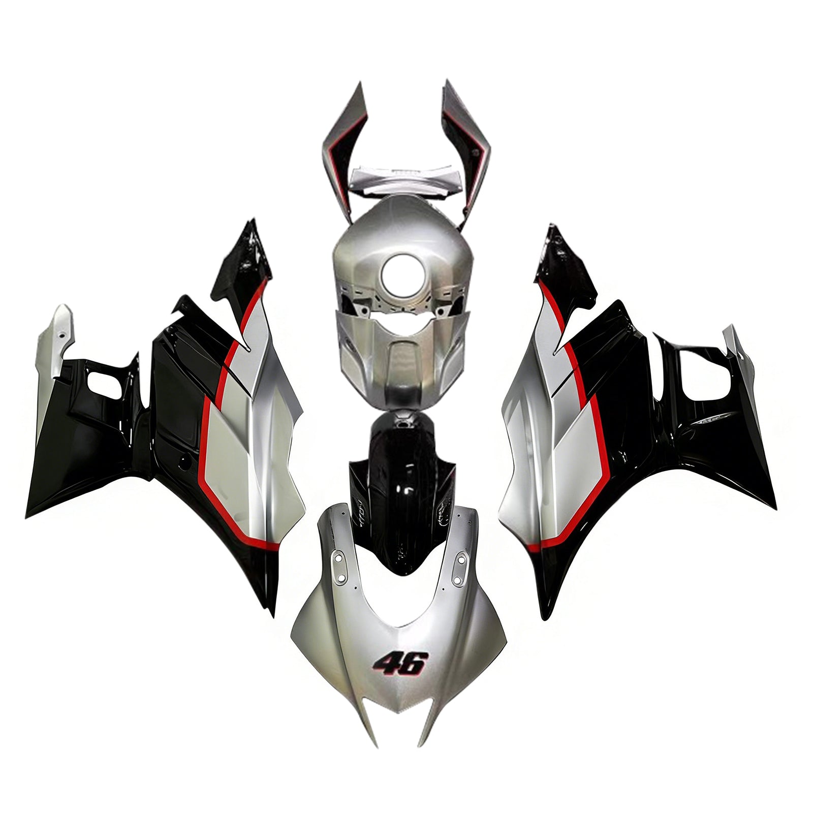 Amotopart Yamaha YZF-R3 R25 2019-2021 ABS muovinen korin suojasarja