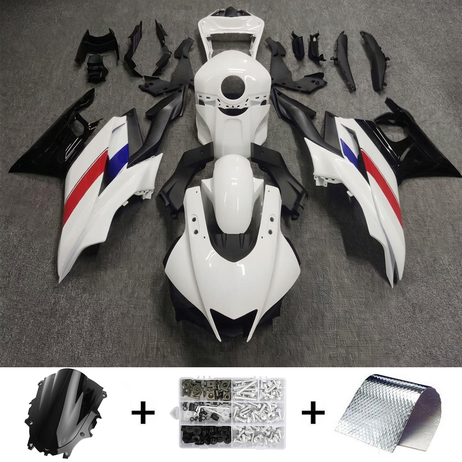 Kit de carénage d'injection Yamaha YZF-R3 R25 2019-2021, carrosserie en plastique ABS