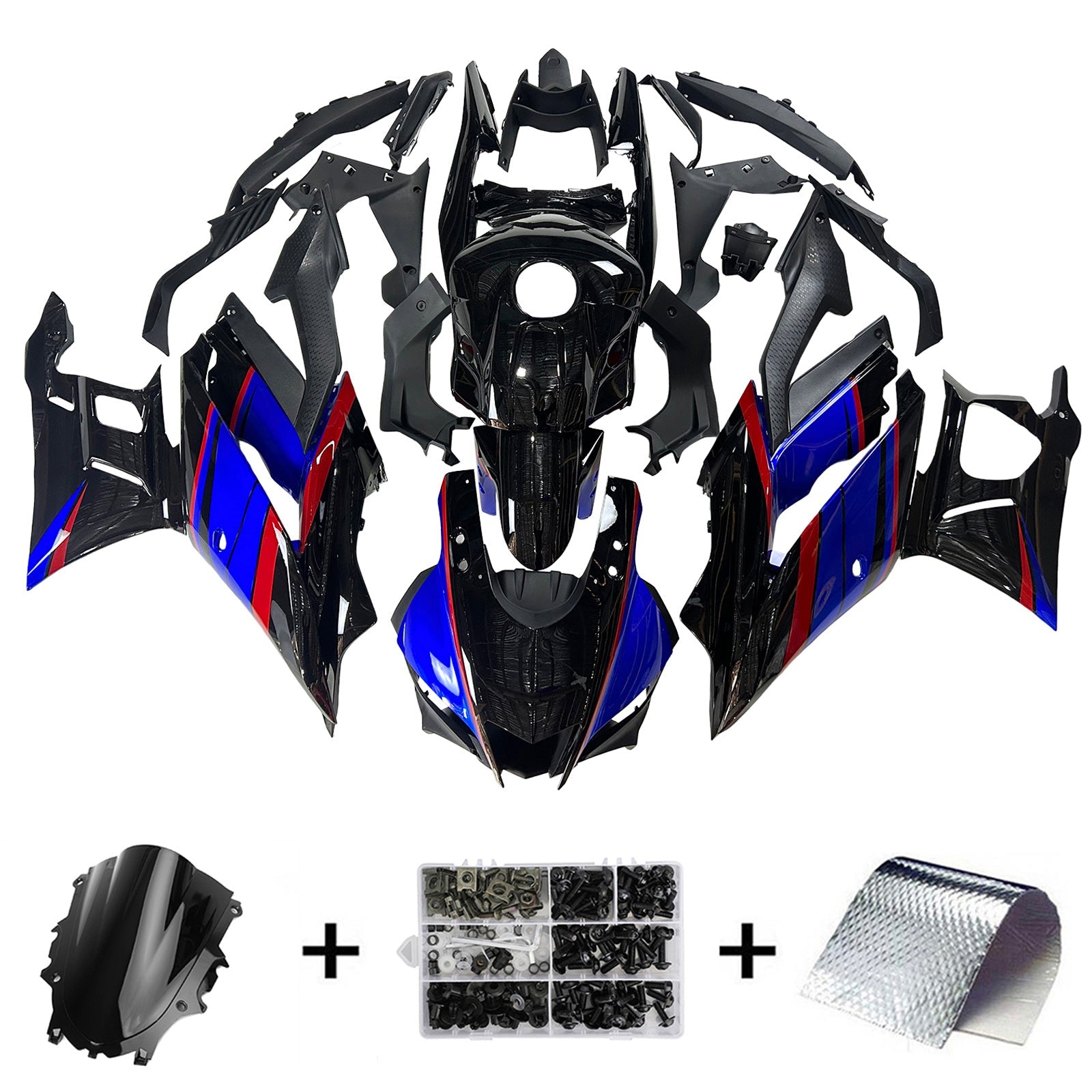 Kit de carénage d'injection Yamaha YZF-R3 R25 2019-2021, carrosserie en plastique ABS