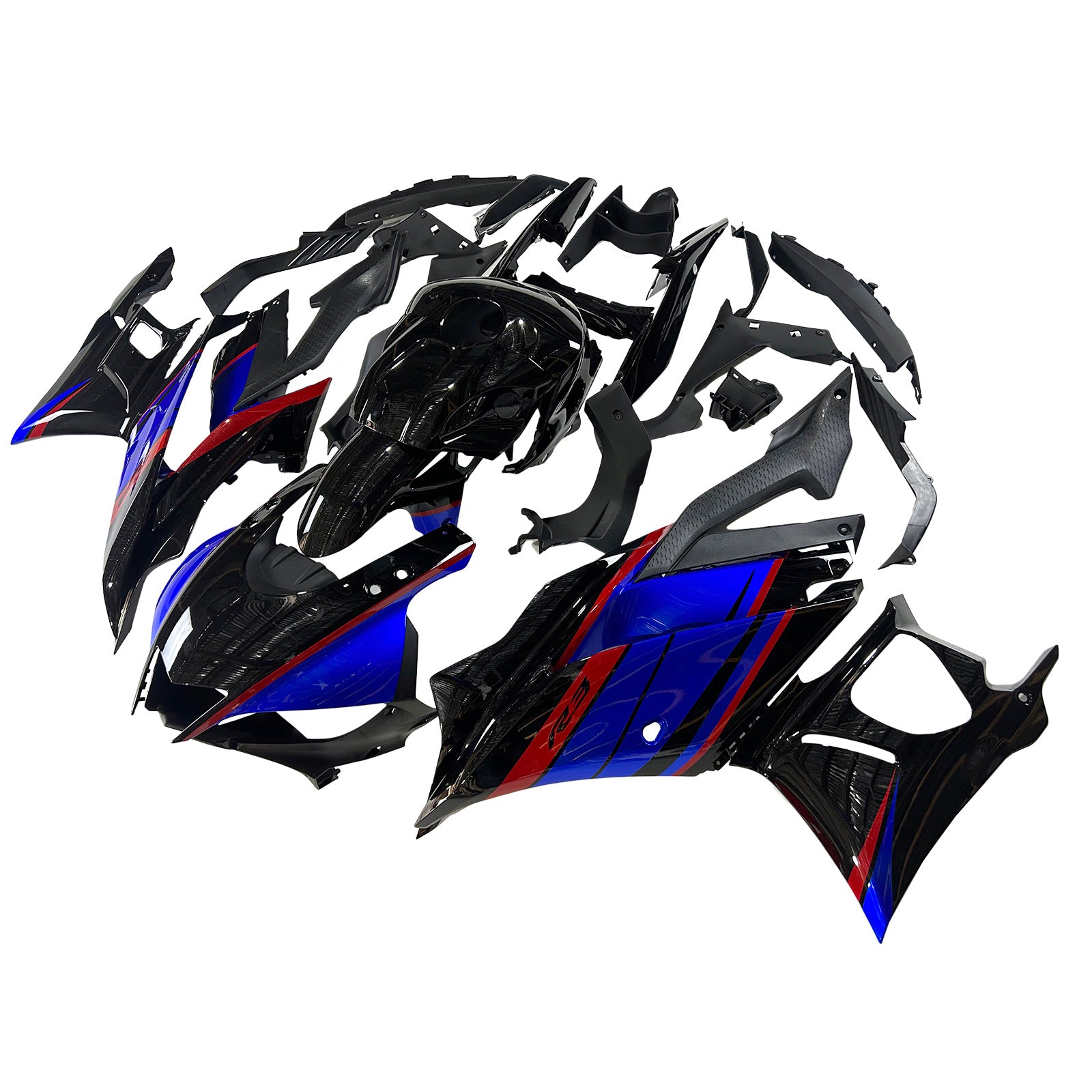 Kit de carénage d'injection Yamaha YZF-R3 R25 2019-2021, carrosserie en plastique ABS
