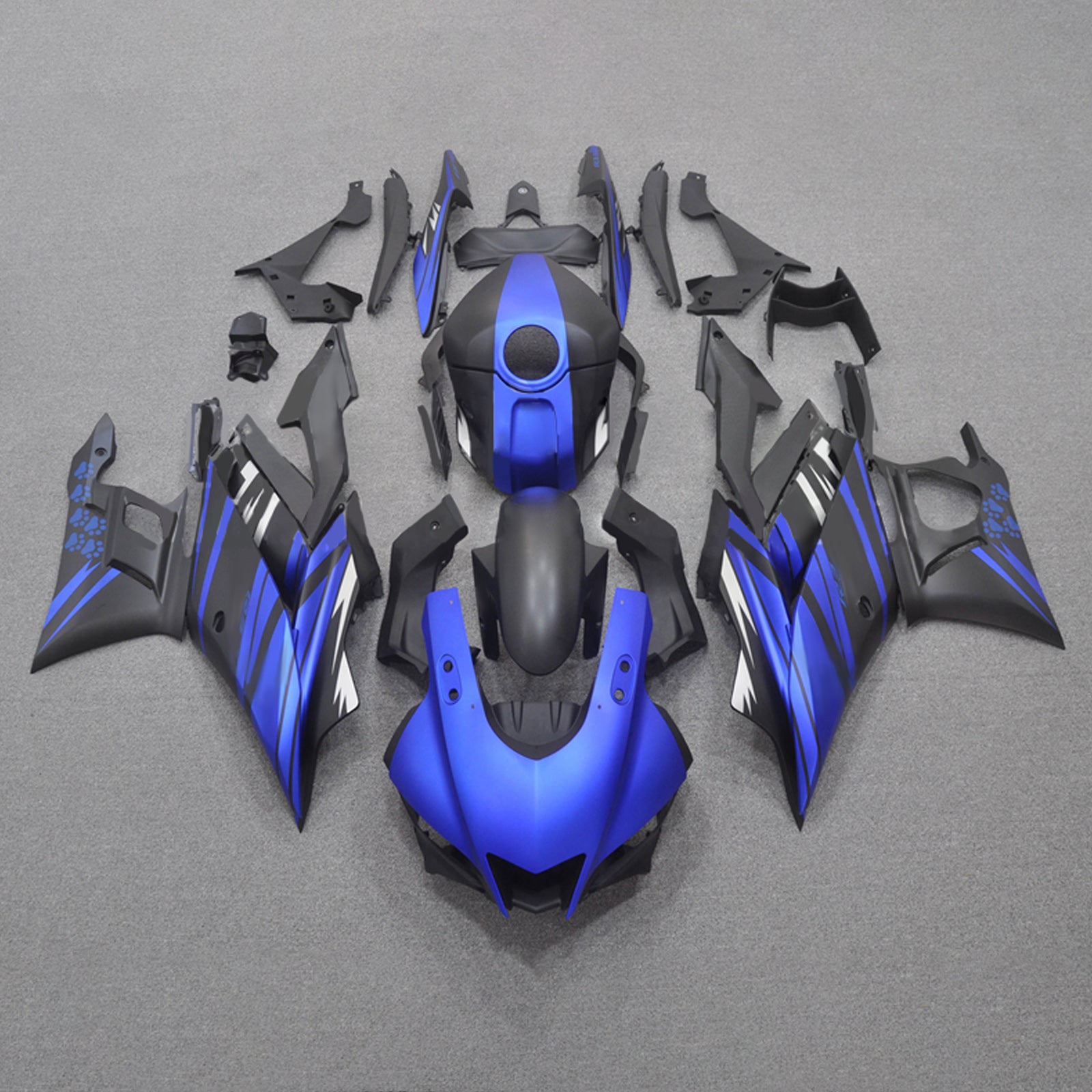 Injectiekuipset Yamaha YZF-R3 R25 2019-2021 ABS Kunststof carrosserie