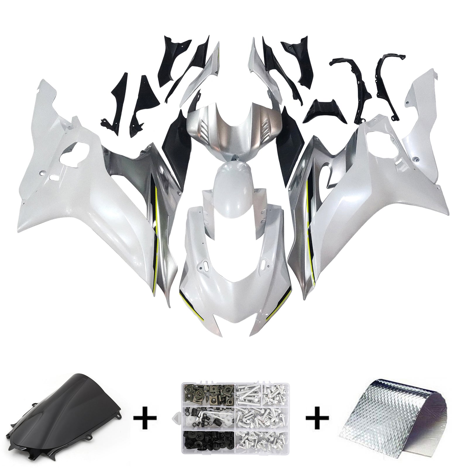 Amotopart Yamaha YZF-R6 2017-2022 Kit Carénage Carrosserie Plastique ABS