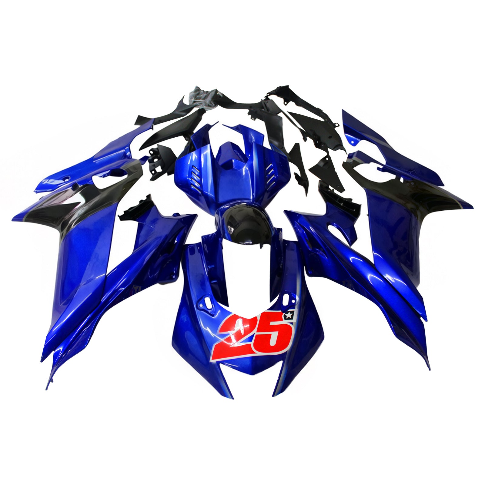 Amotopart Yamaha YZF-R6 2017-2022 Kit Carrosserie plastični abs