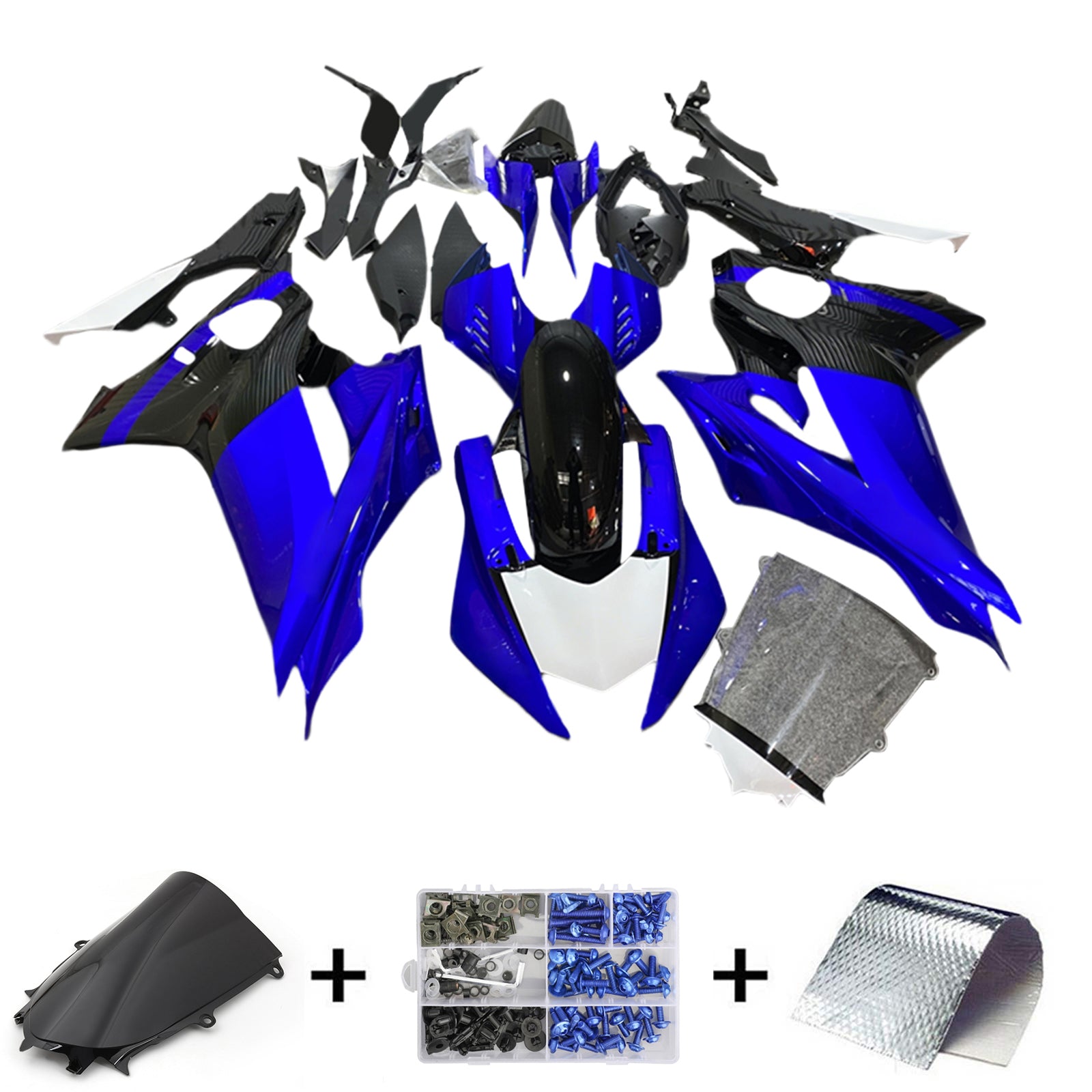 Amotopart Yamaha YZF-R6 2017-2022 ABS muovinen korin suojasarja