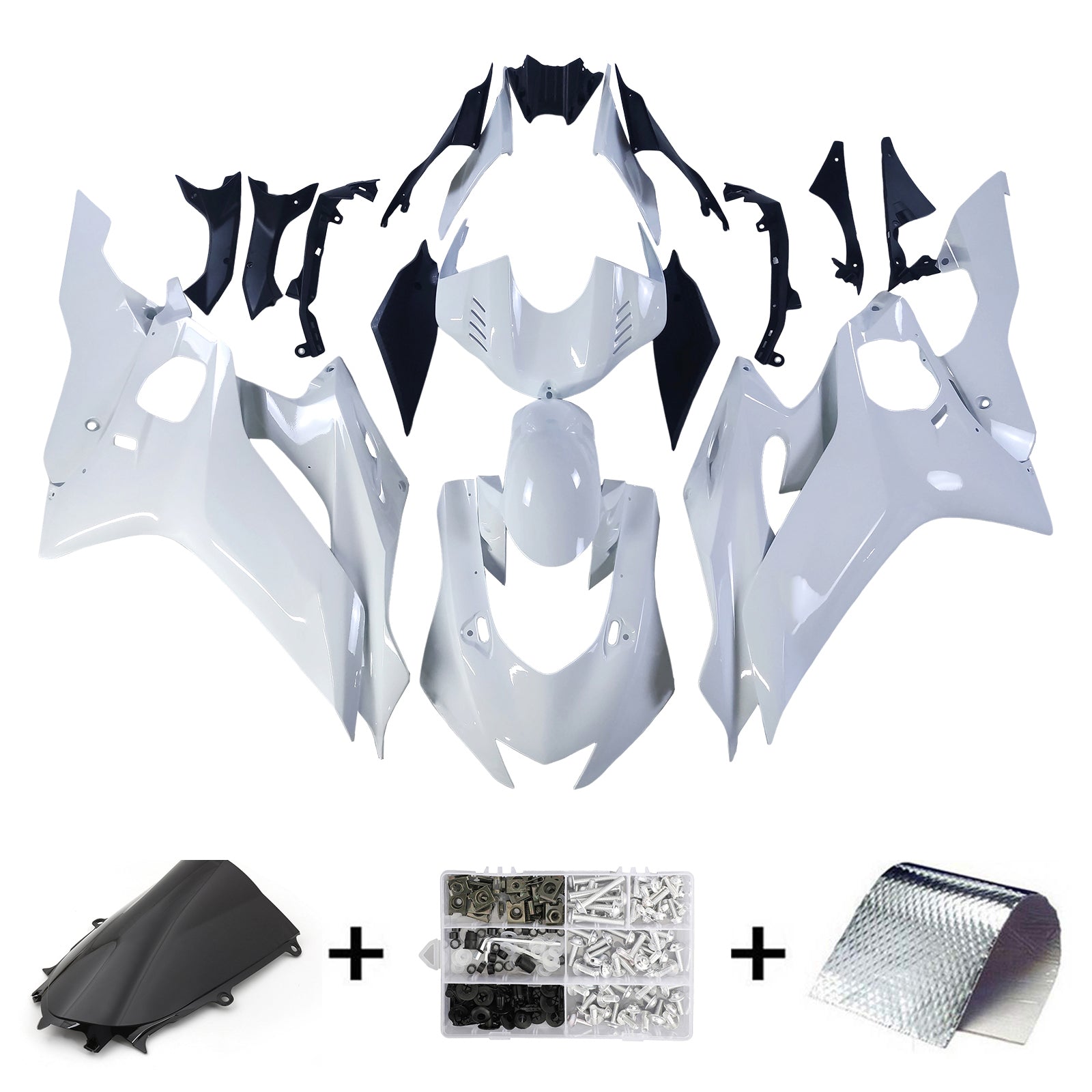 Amotopart Yamaha YZF-R6 2017-2022 ABS muovinen korin suojasarja