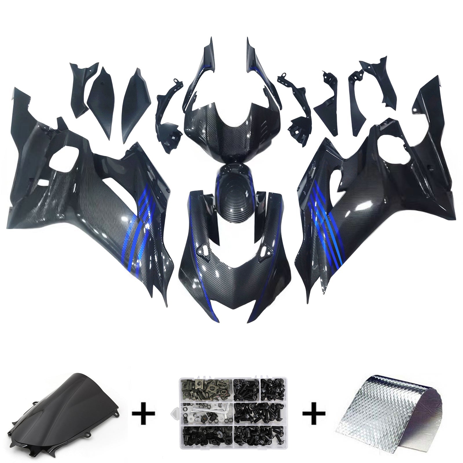 Kit de carénage d'injection Yamaha YZF-R6 2017-2023 carrosserie plastique ABS