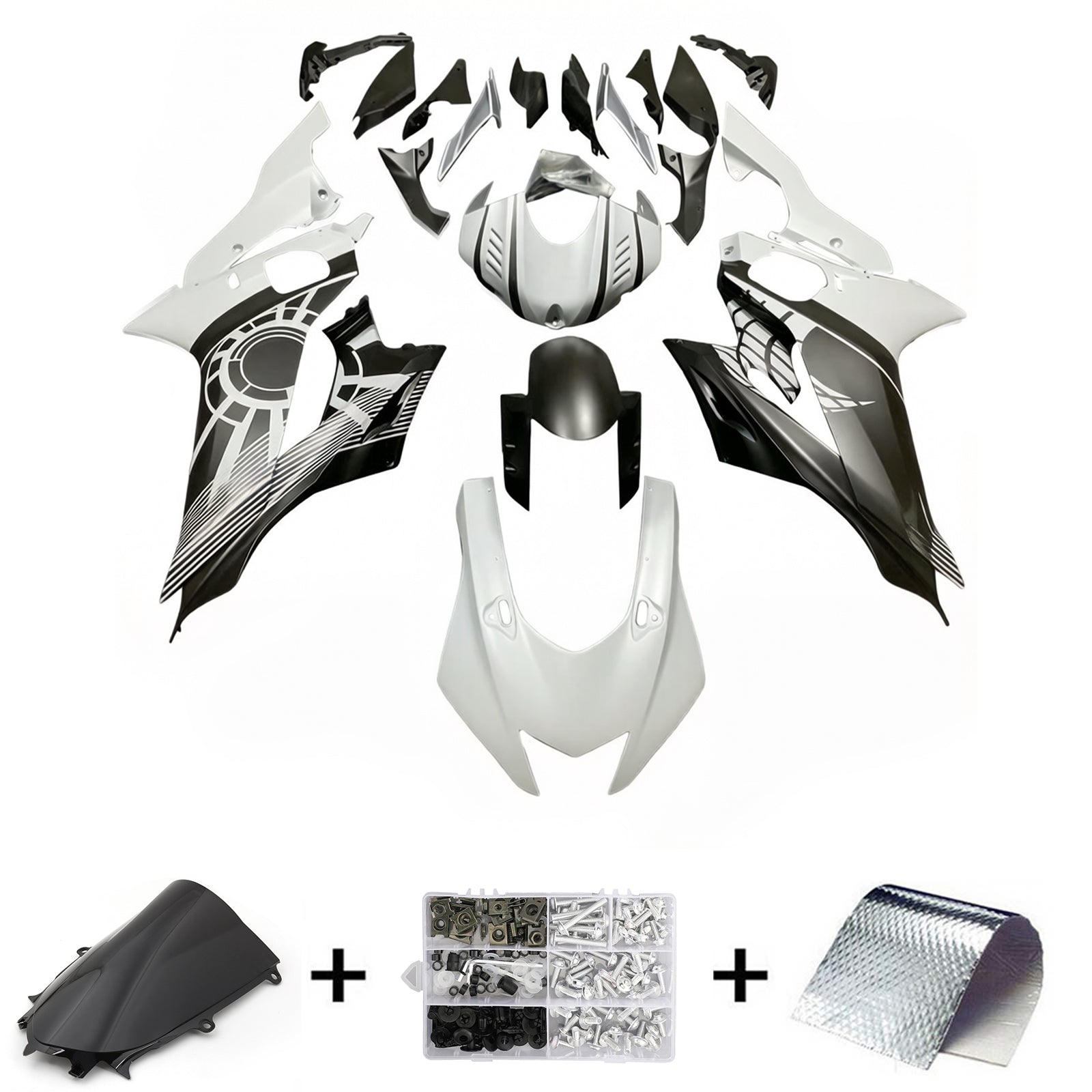 Kit de carénage d'injection Yamaha YZF-R6 2017-2023 carrosserie plastique ABS