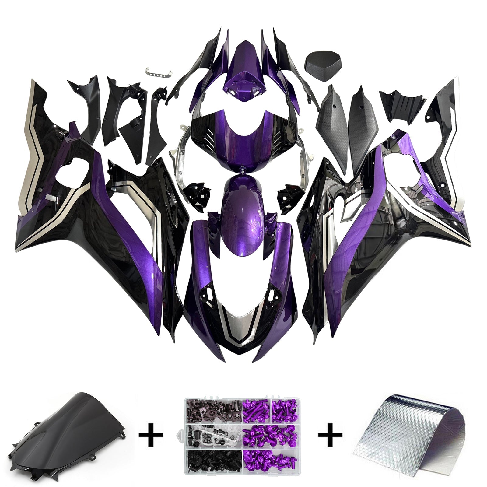 Kit de carénage d'injection Yamaha YZF-R6 2017-2023 carrosserie plastique ABS