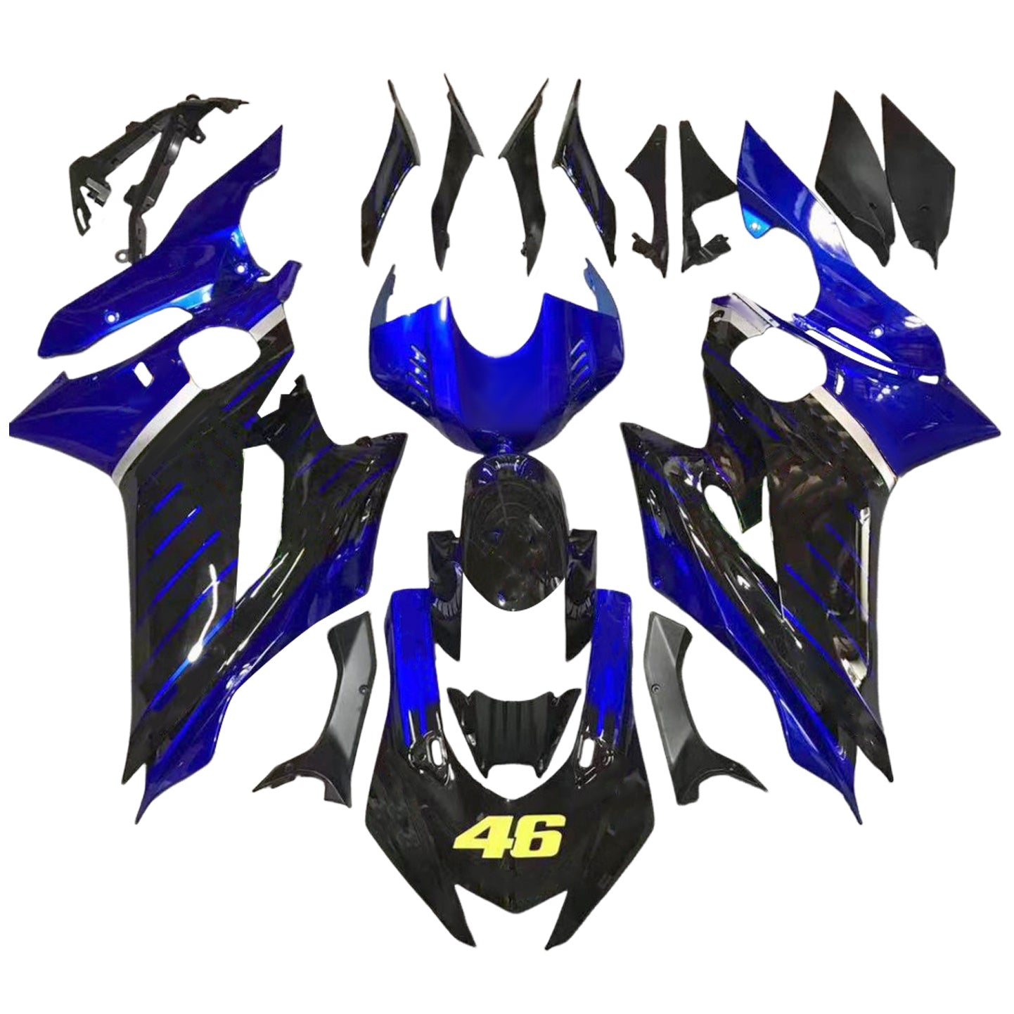 Injectiekuipset Yamaha YZF-R6 2017-2023 ABS kunststof carrosserie