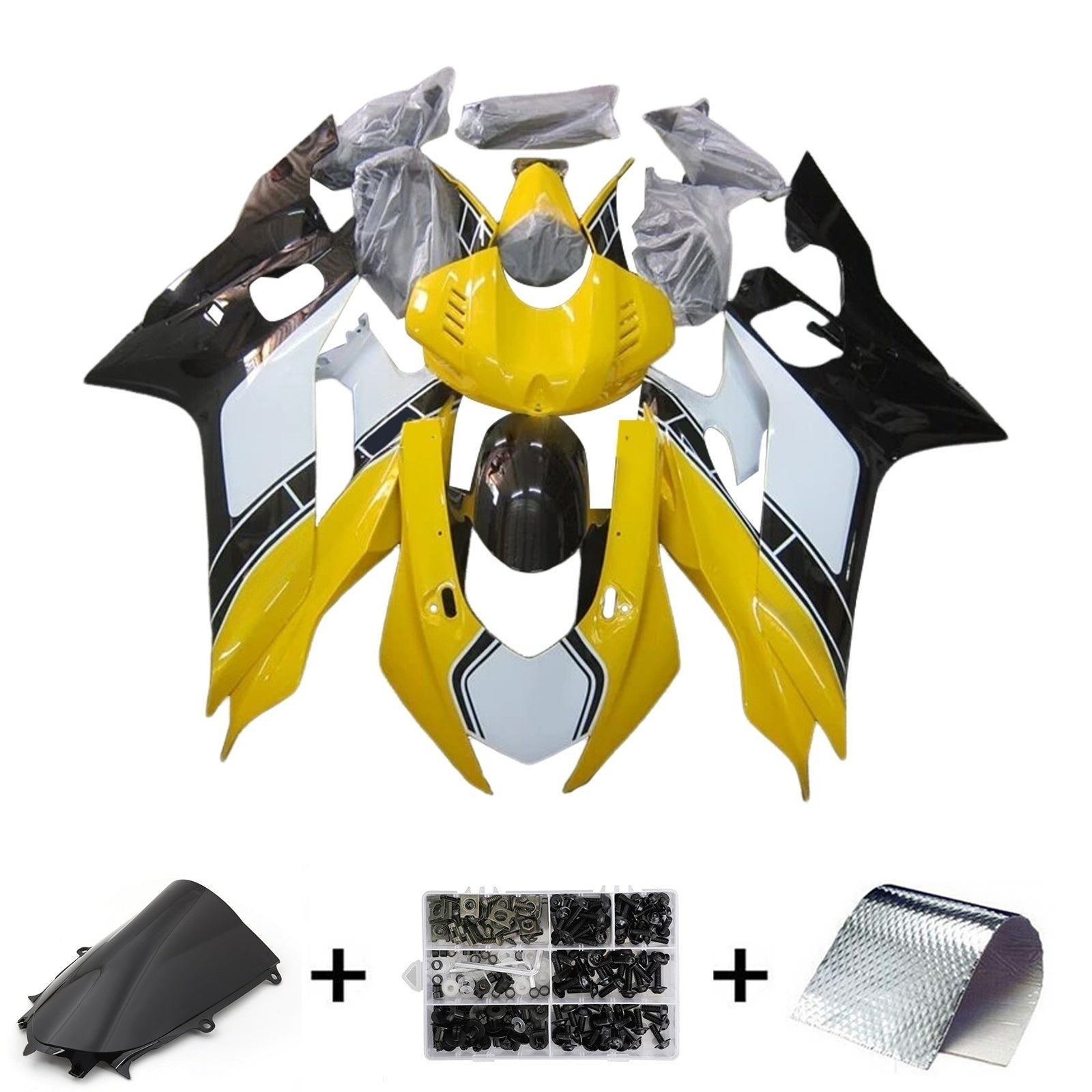 Kit de carénage d'injection Yamaha YZF-R6 2017-2023 carrosserie plastique ABS