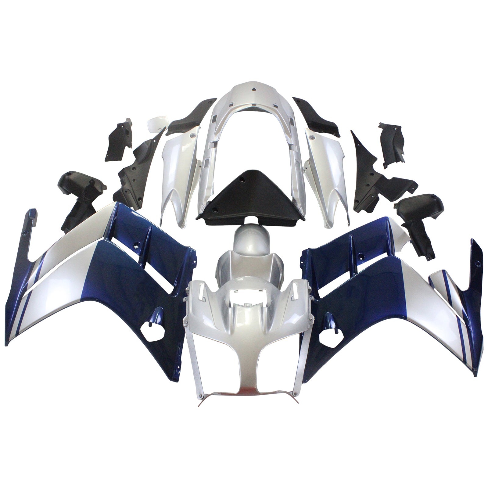 Amotopart Yamaha FJR 1300 2001-2006 Kit Carénage Carrosserie Plastique ABS