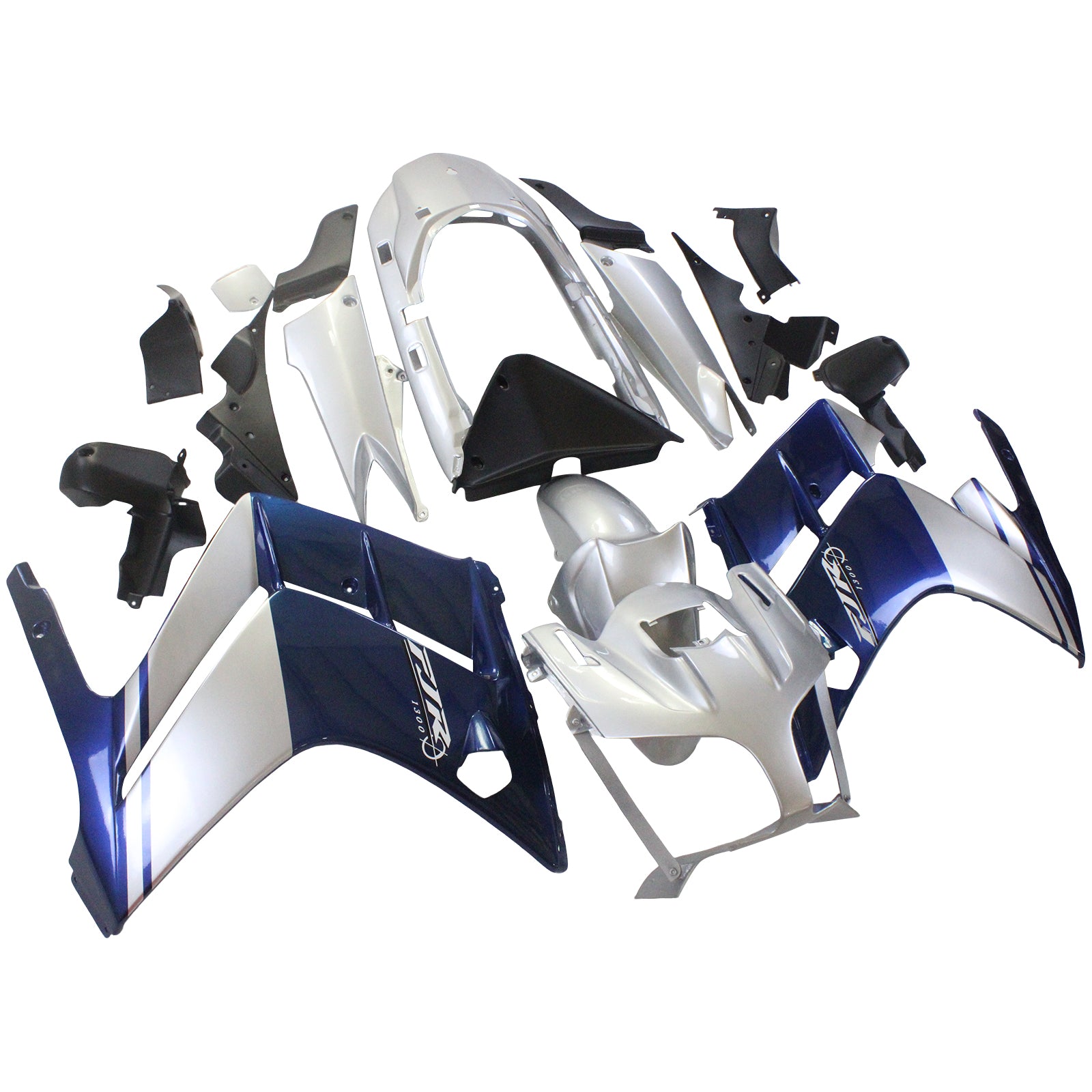 Amotopart Yamaha FJR 1300 2001-2006 Kit Carénage Carrosserie Plastique ABS