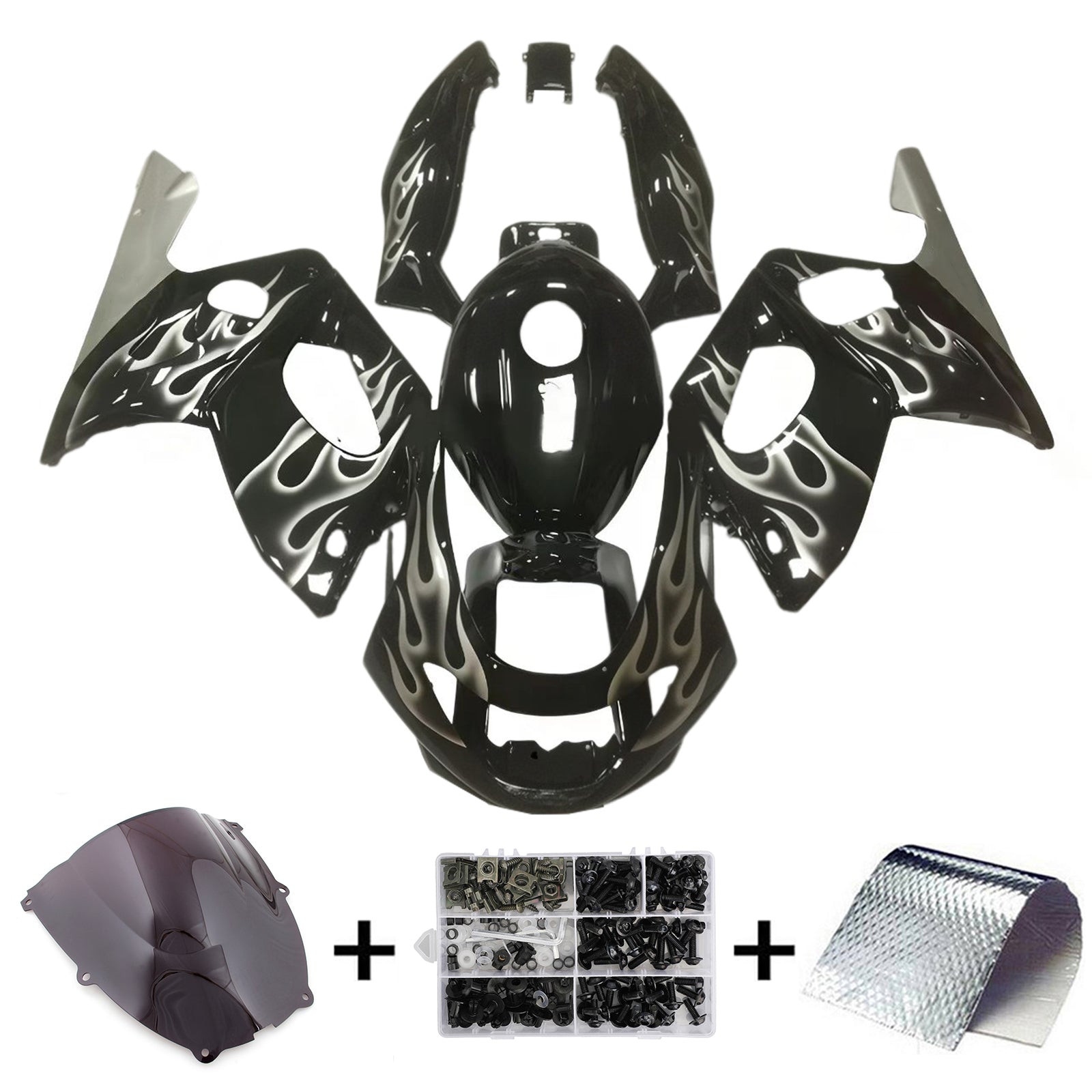 1996-2007 Yamaha YZF 600R Thundercat Kit de carénage d'injection carrosserie plastique ABS