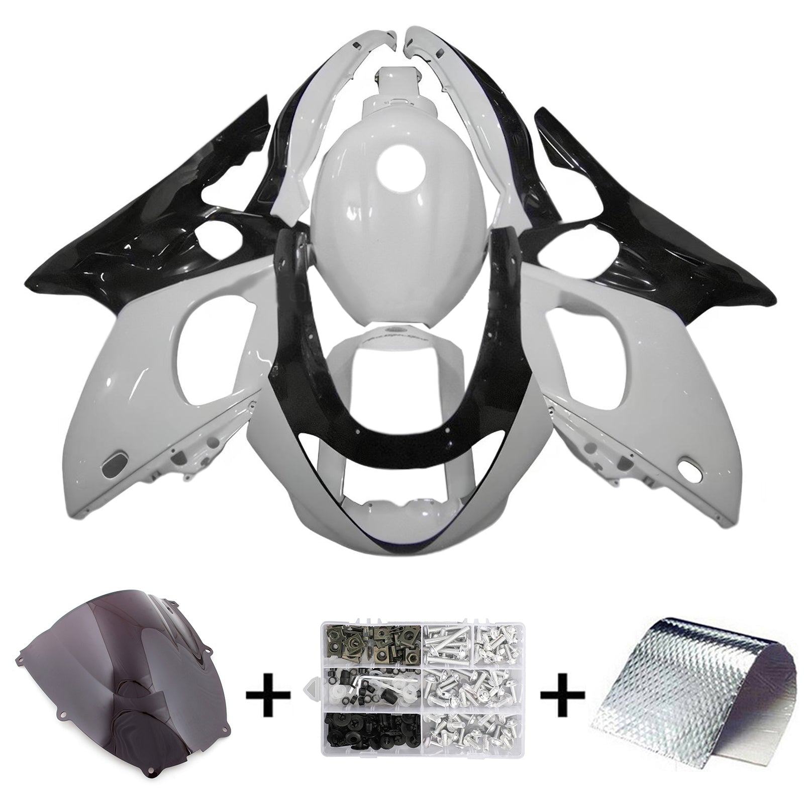 1996-2007 Yamaha YZF 600R Thundercat Kit de carénage d'injection carrosserie plastique ABS