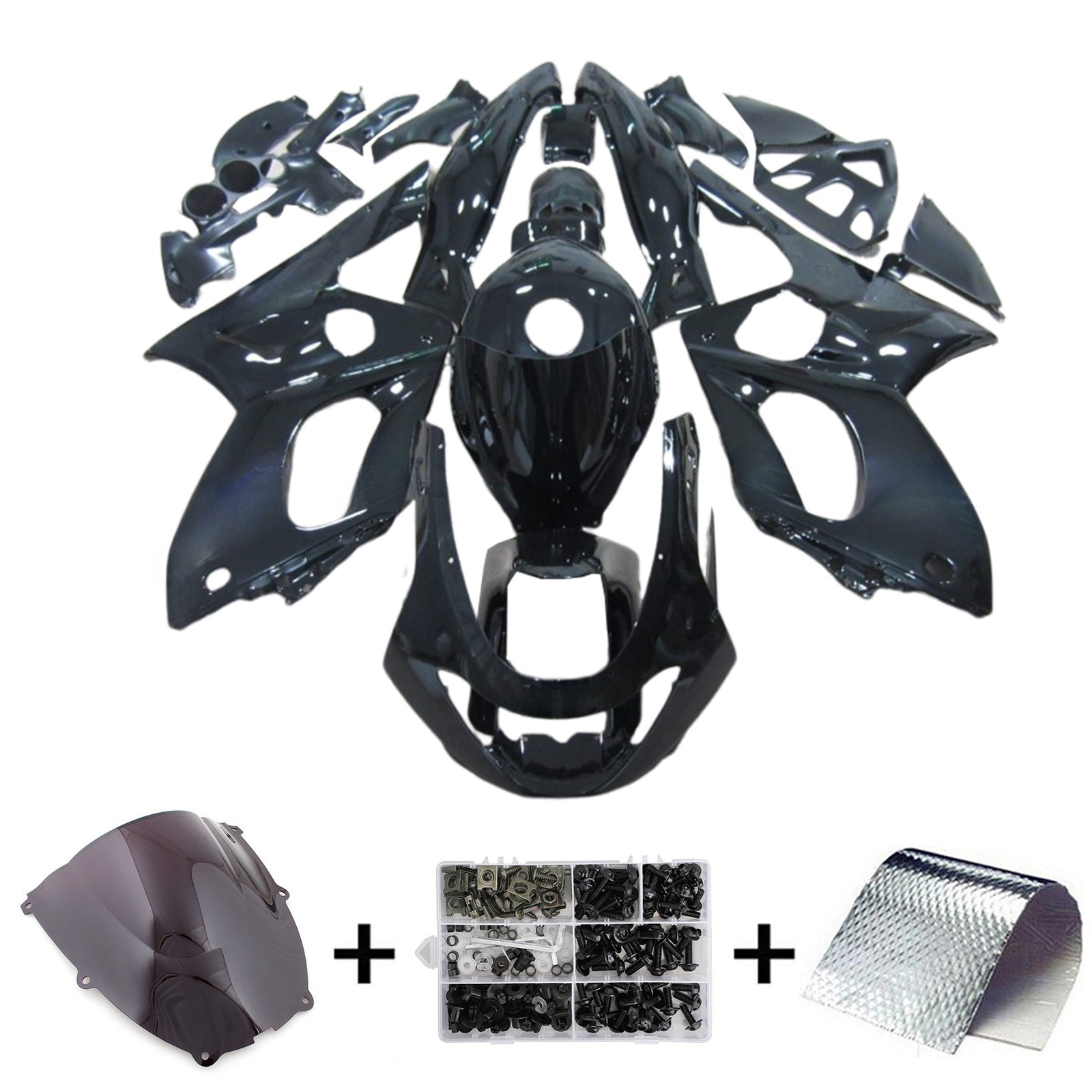 1996-2007 Yamaha YZF 600R Thundercat Kit de carénage d'injection carrosserie plastique ABS