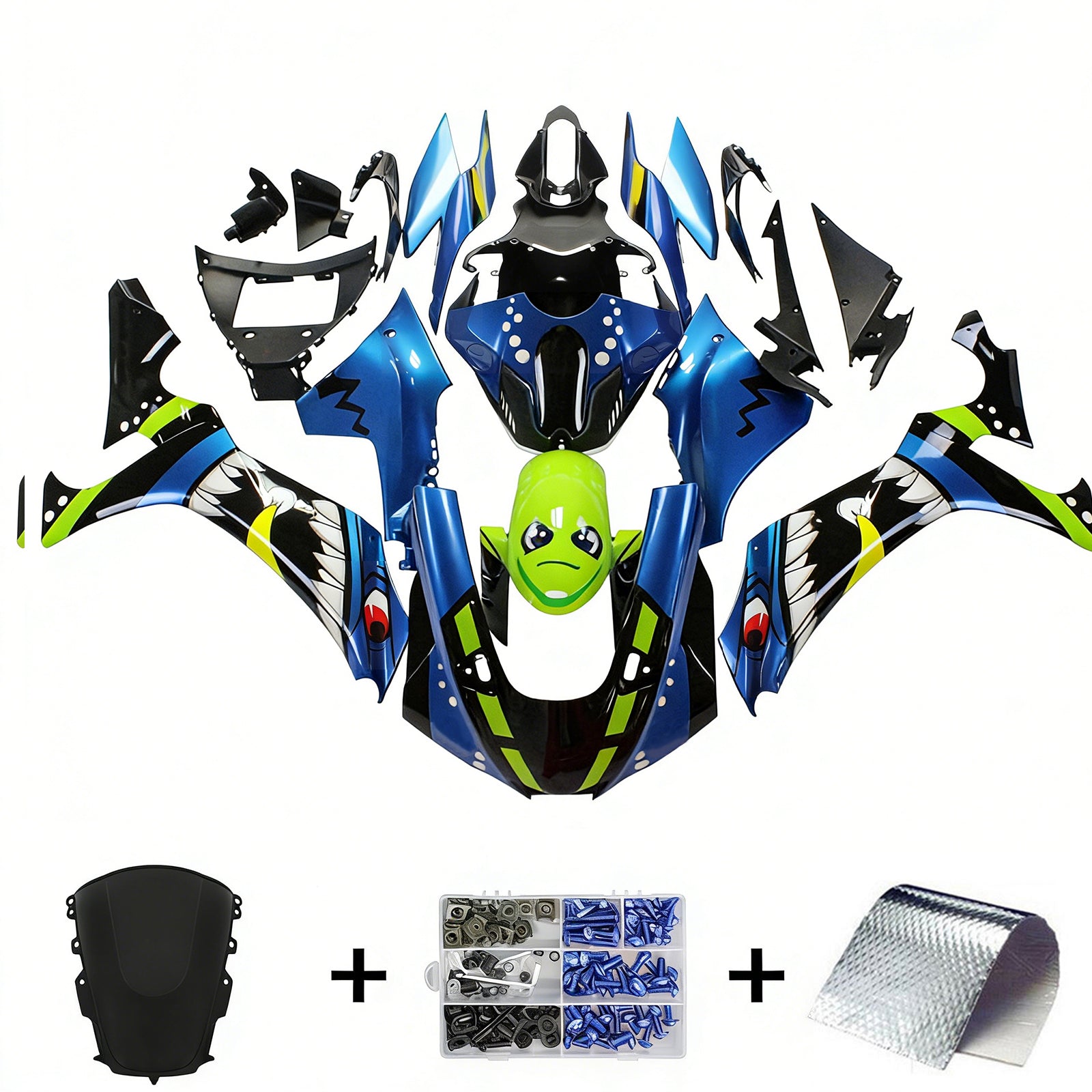 Amotopart Yamaha YZF R1 2020-2023 Kit Carrosserie plastični abs