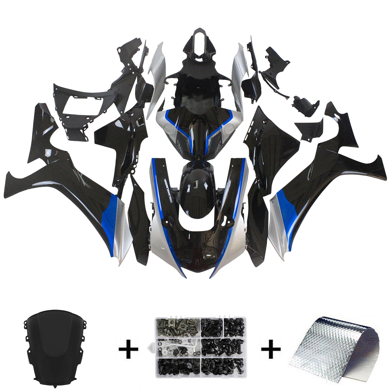 Amotopart Yamaha YZF R1 2020-2023 Kit Carénage Carrosserie Plastique ABS
