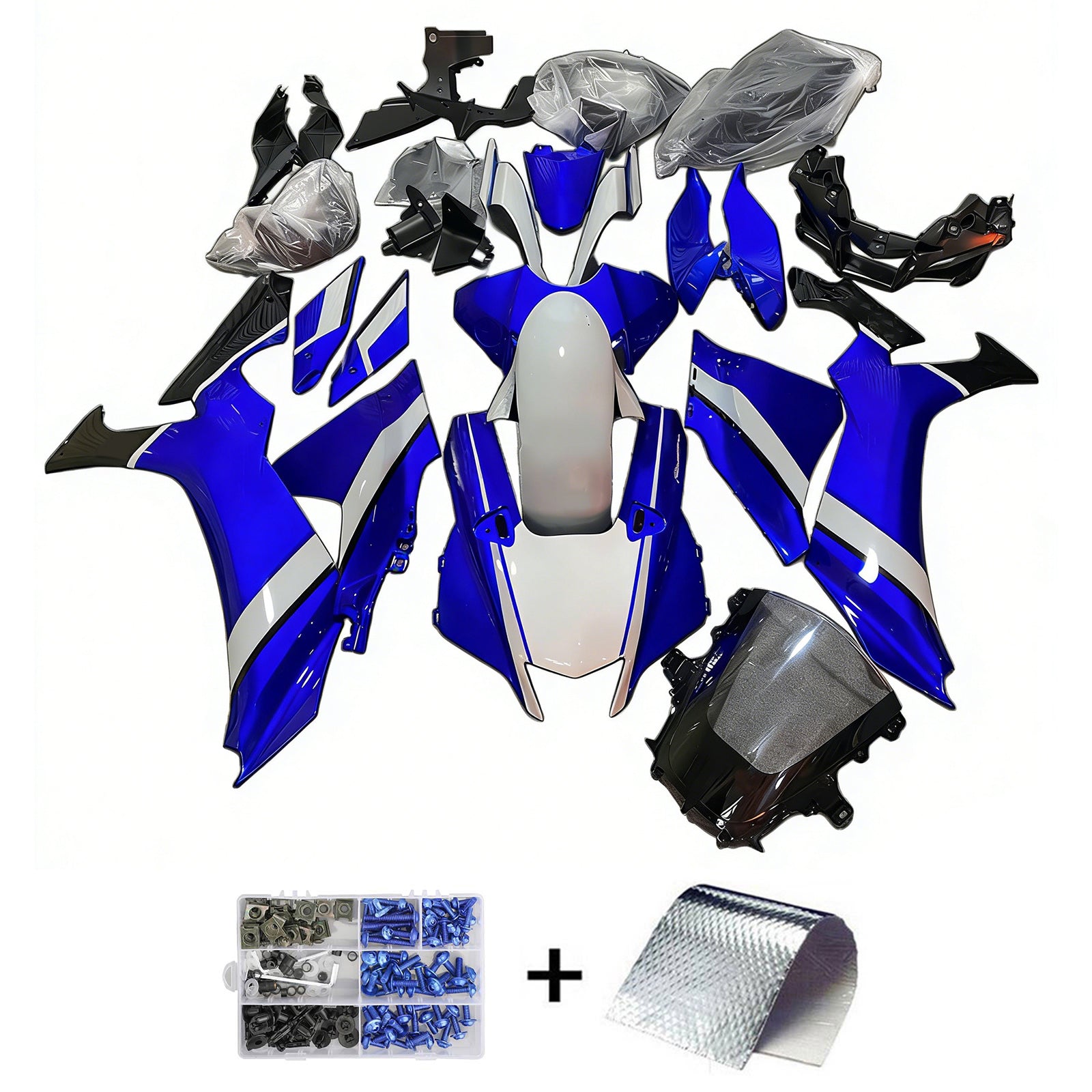 Kit de carénage d'injection Yamaha YZF-R1 2020-2024, carrosserie en plastique ABS