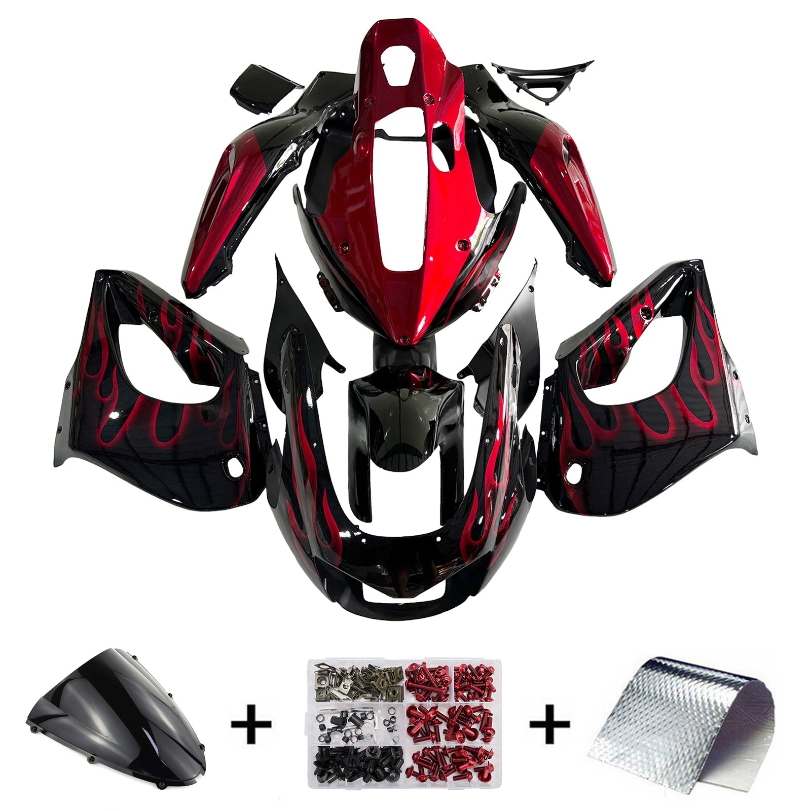 Kit de carénage 'injection carrosserie ABS pour Yamaha YZF1000R Thunderace 1997-2007