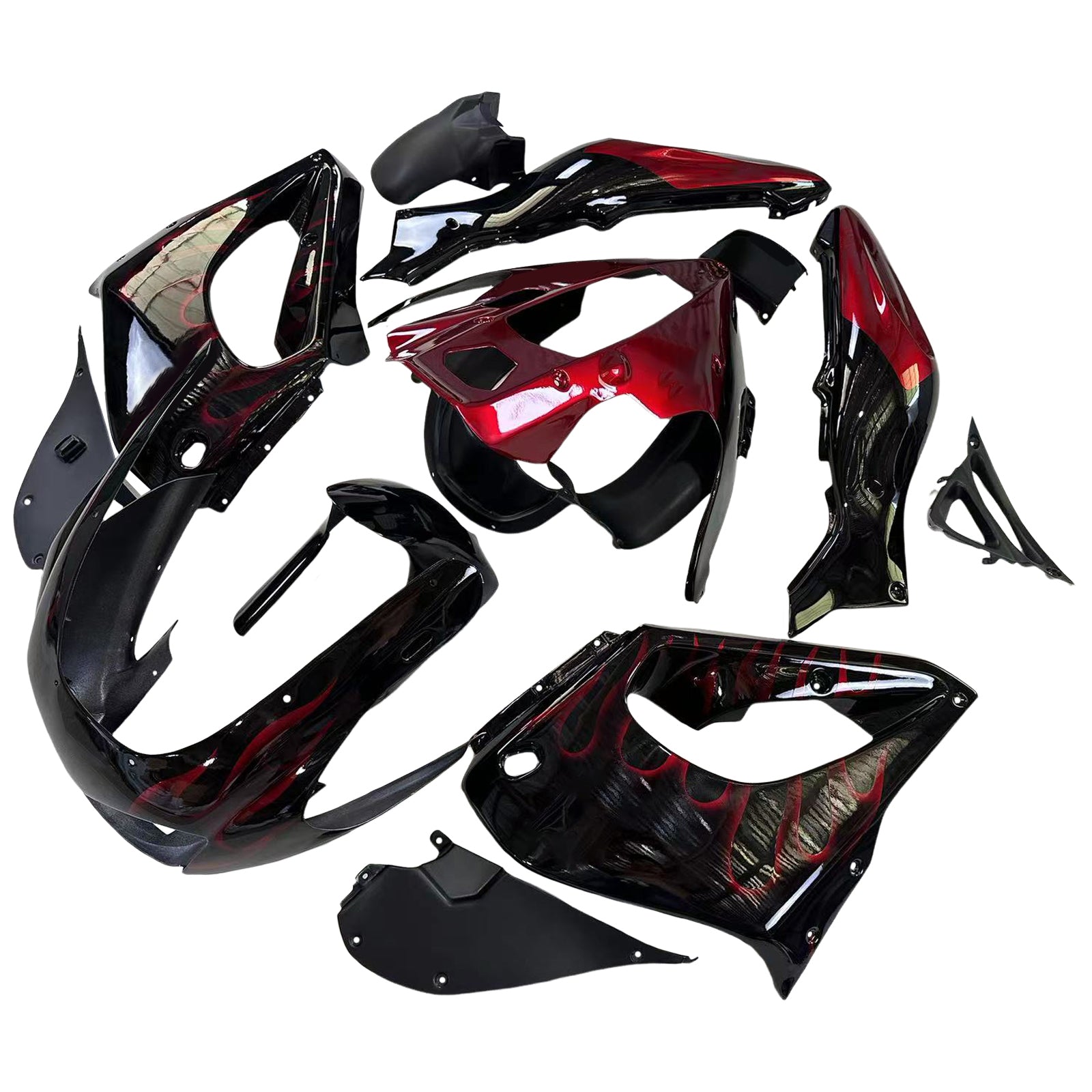 Amotopart Yamaha YZF1000R Thunderace 1997-2007 Kit de carénage Carrosserie ABS