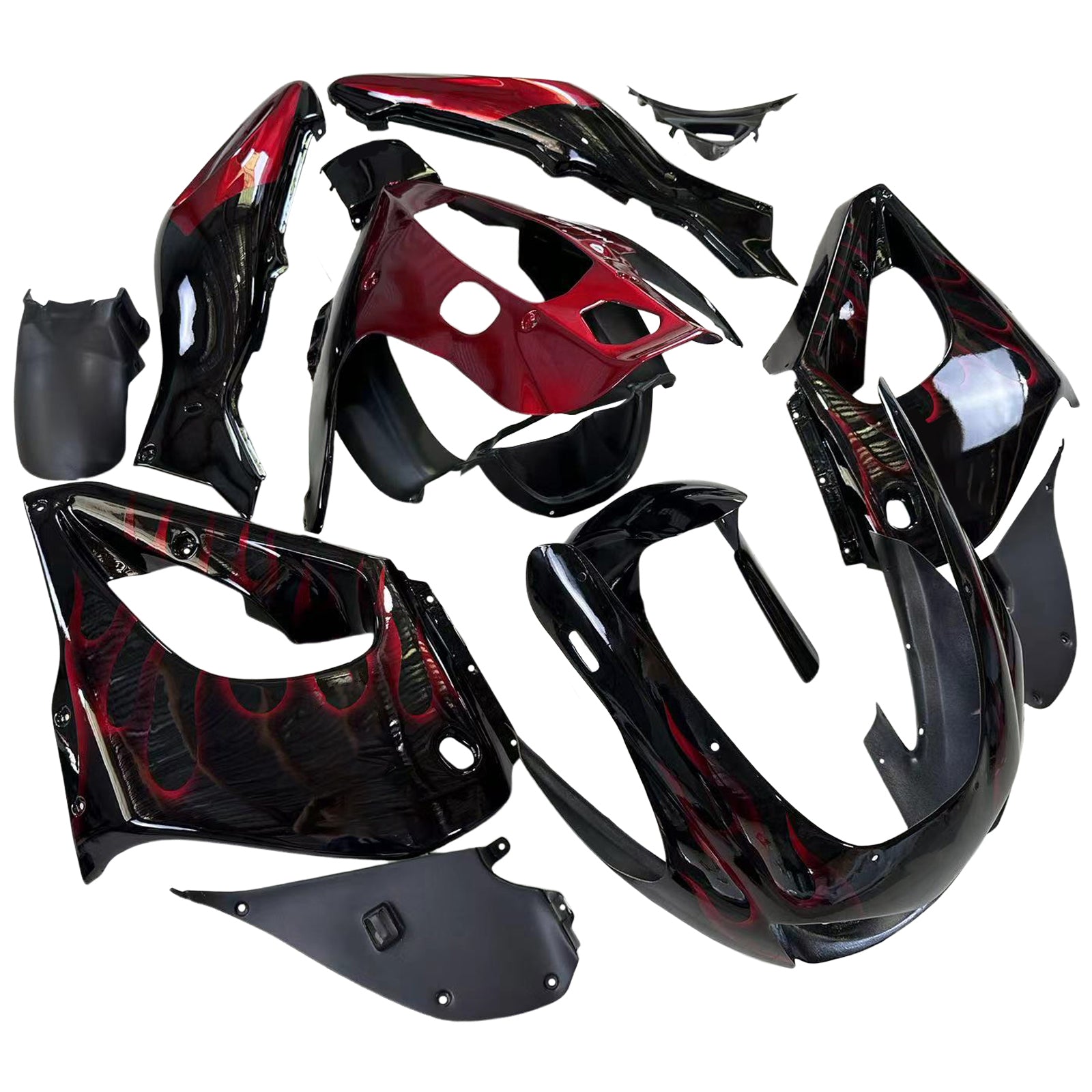 Amotopart Yamaha YZF1000R Thunderace 1997-2007 Kit de carénage Carrosserie ABS